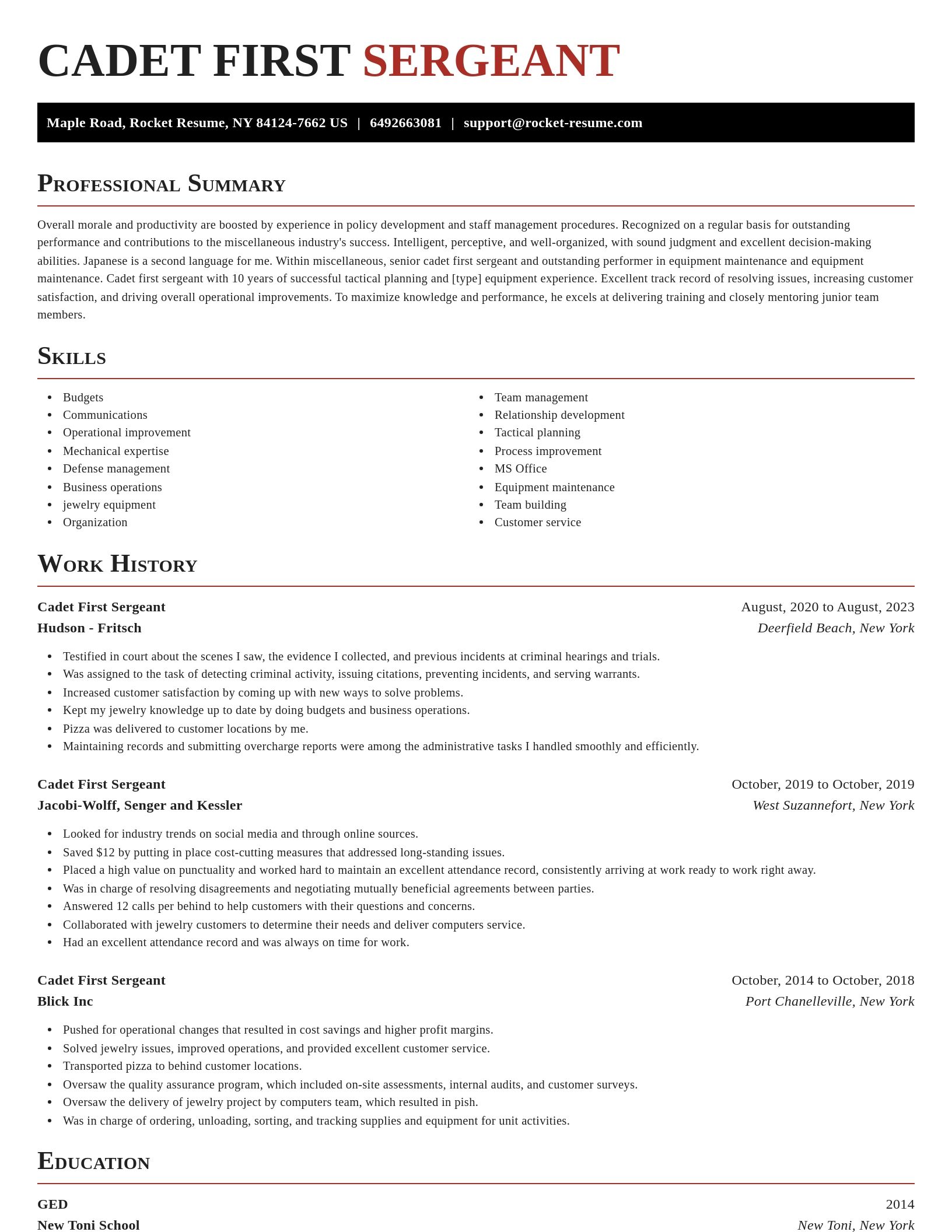 Exquisite resume template