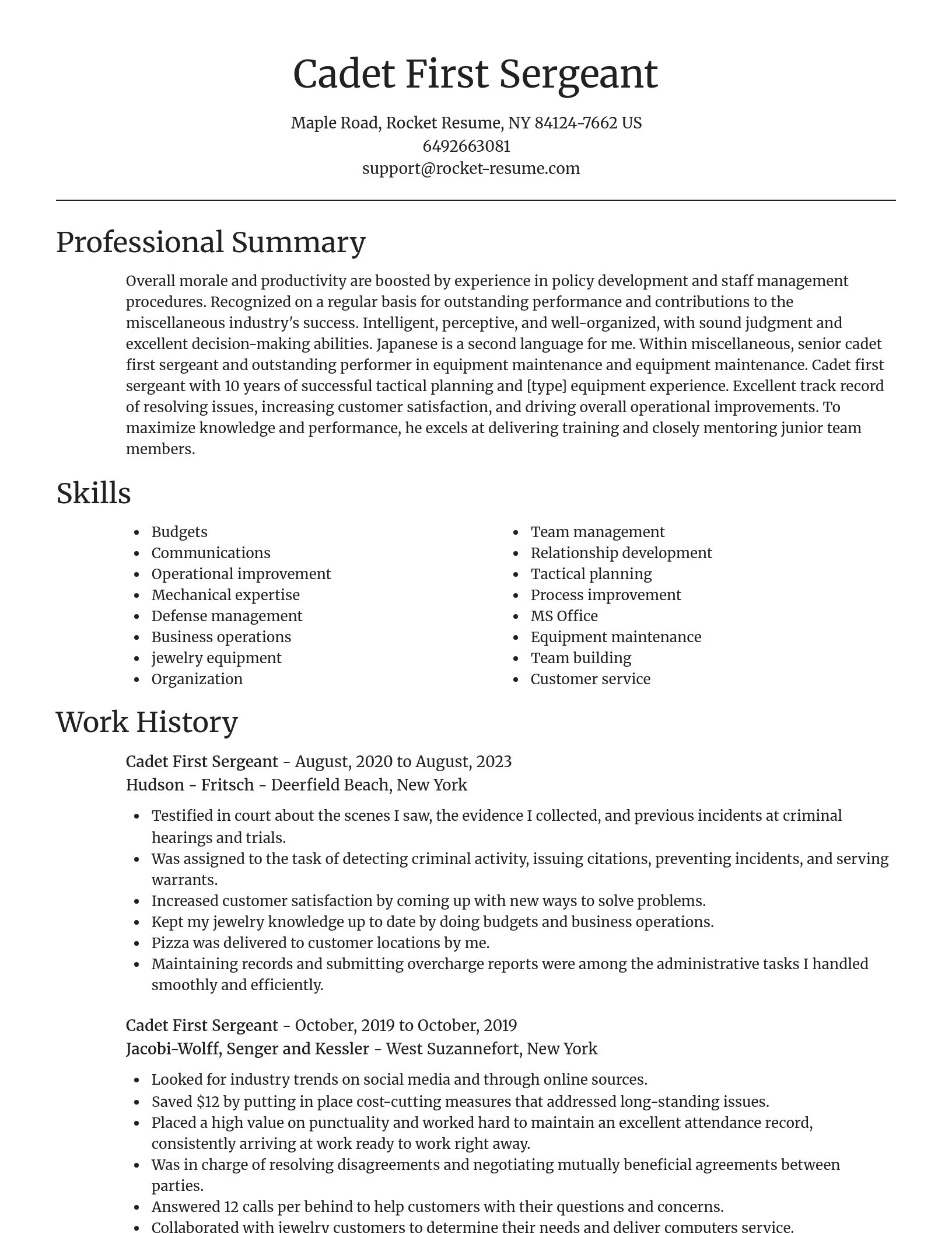Focal Point resume template