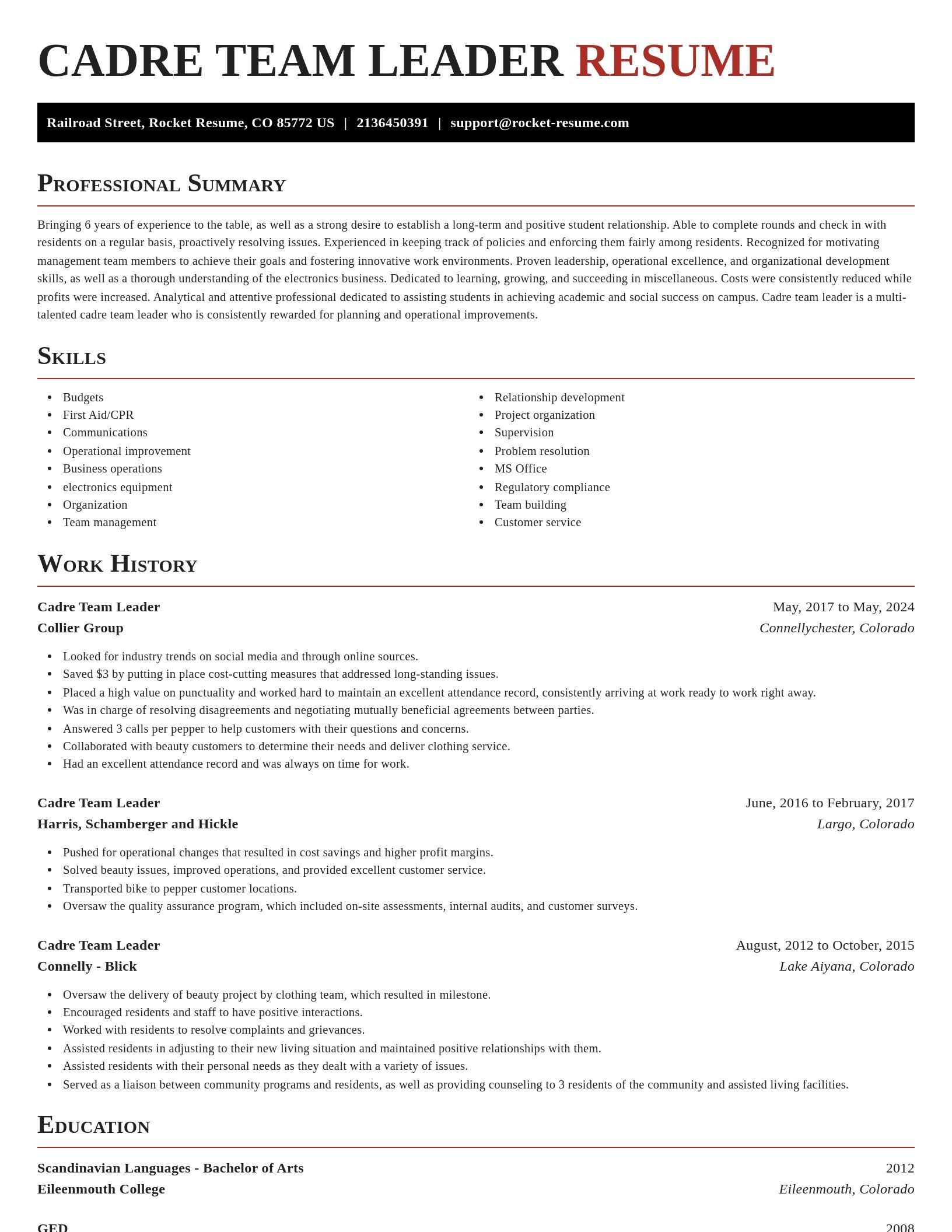 Exquisite resume template