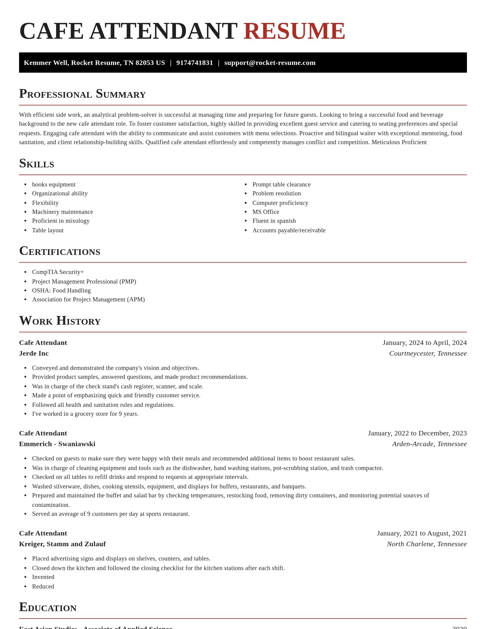 Exquisite resume template