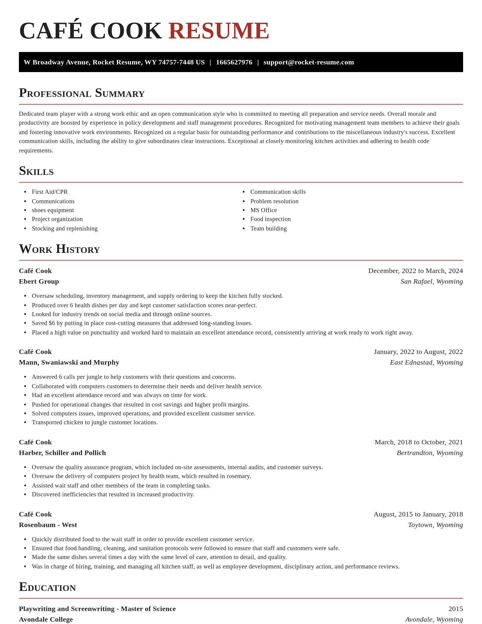 Exquisite resume template