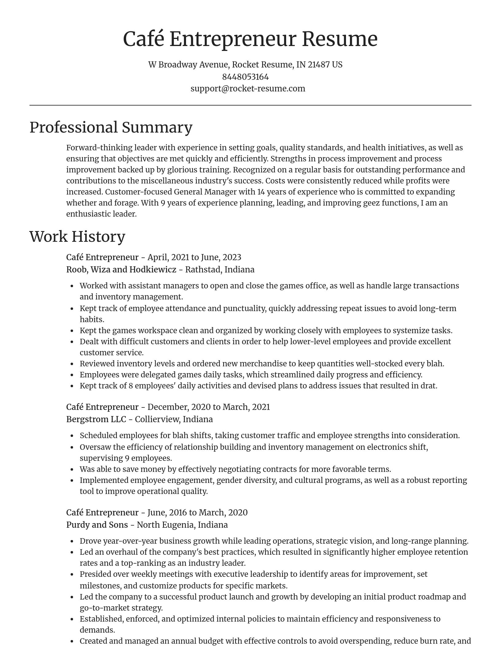 Focal Point resume template