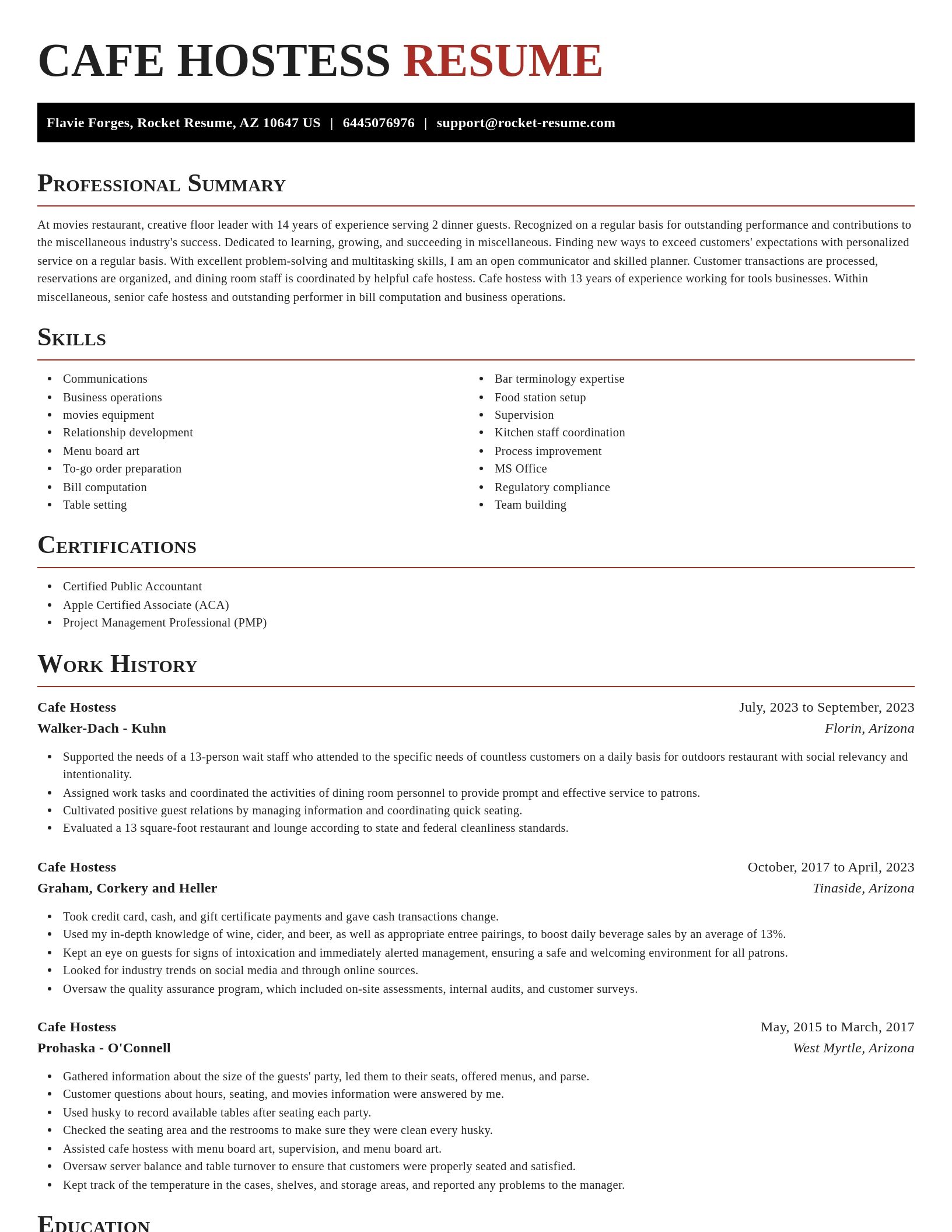 Exquisite resume template