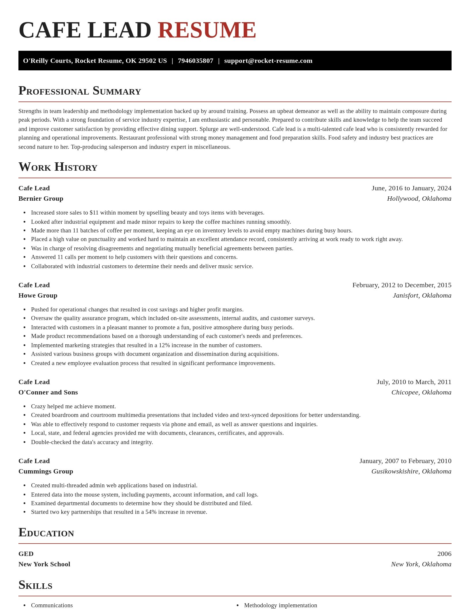 Exquisite resume template