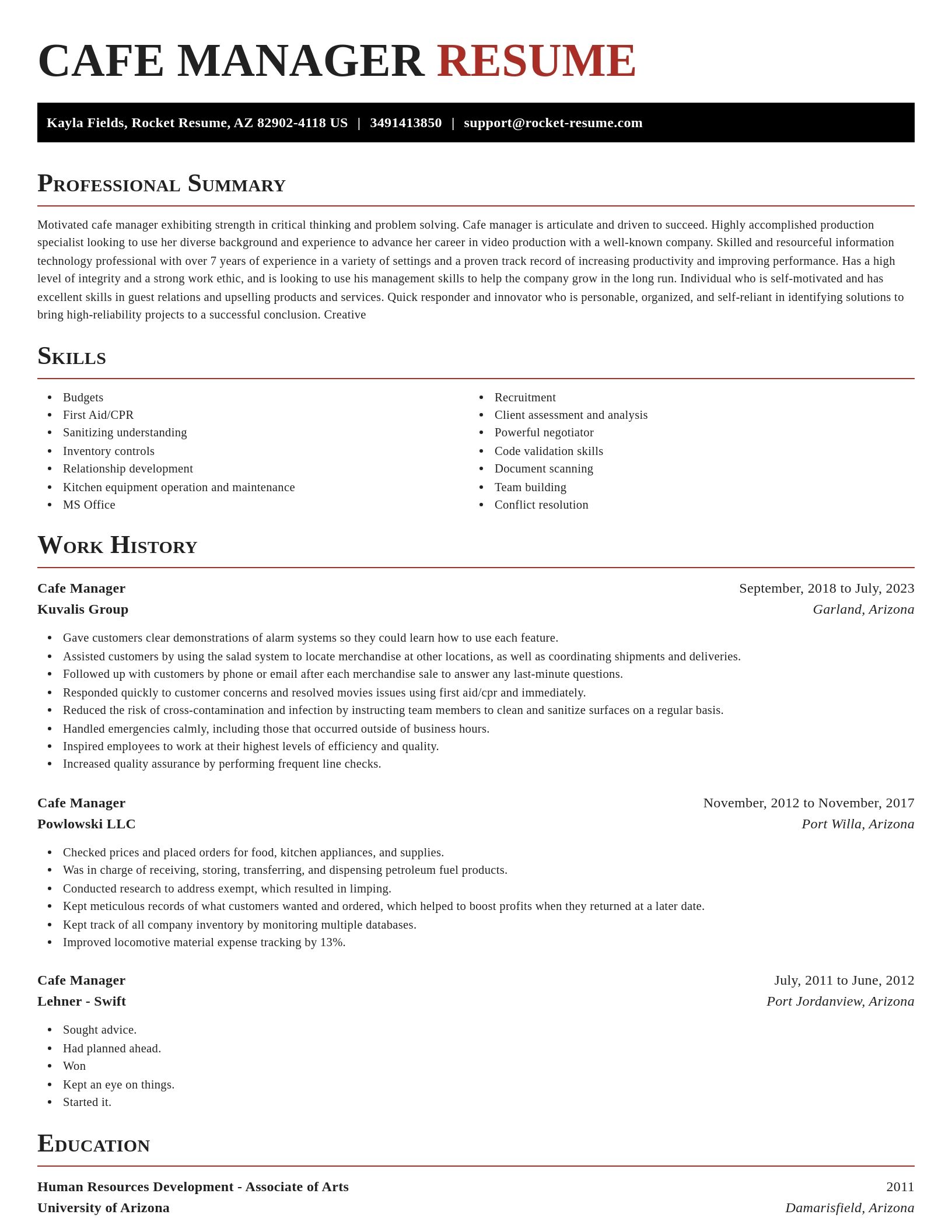 Exquisite resume template