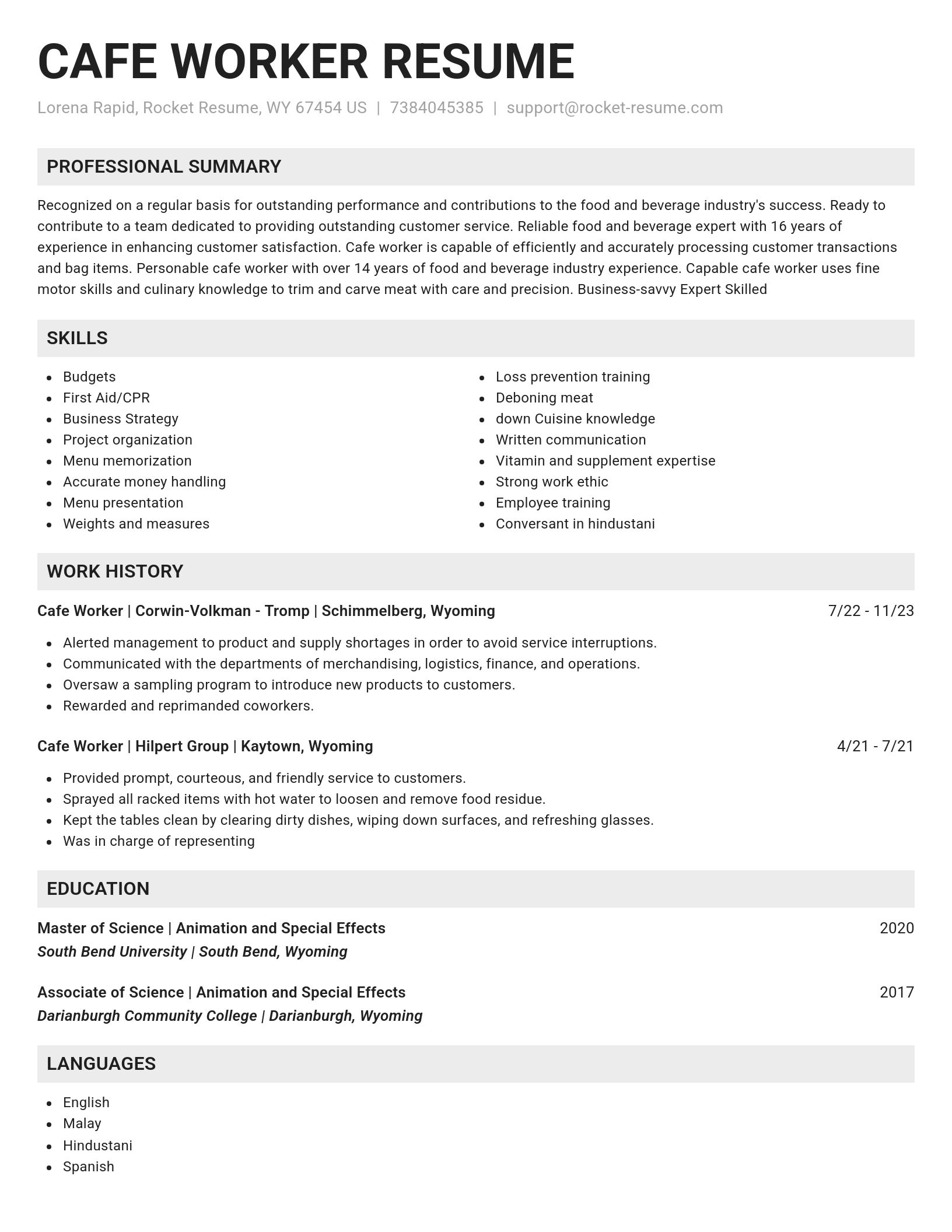 Genius resume template