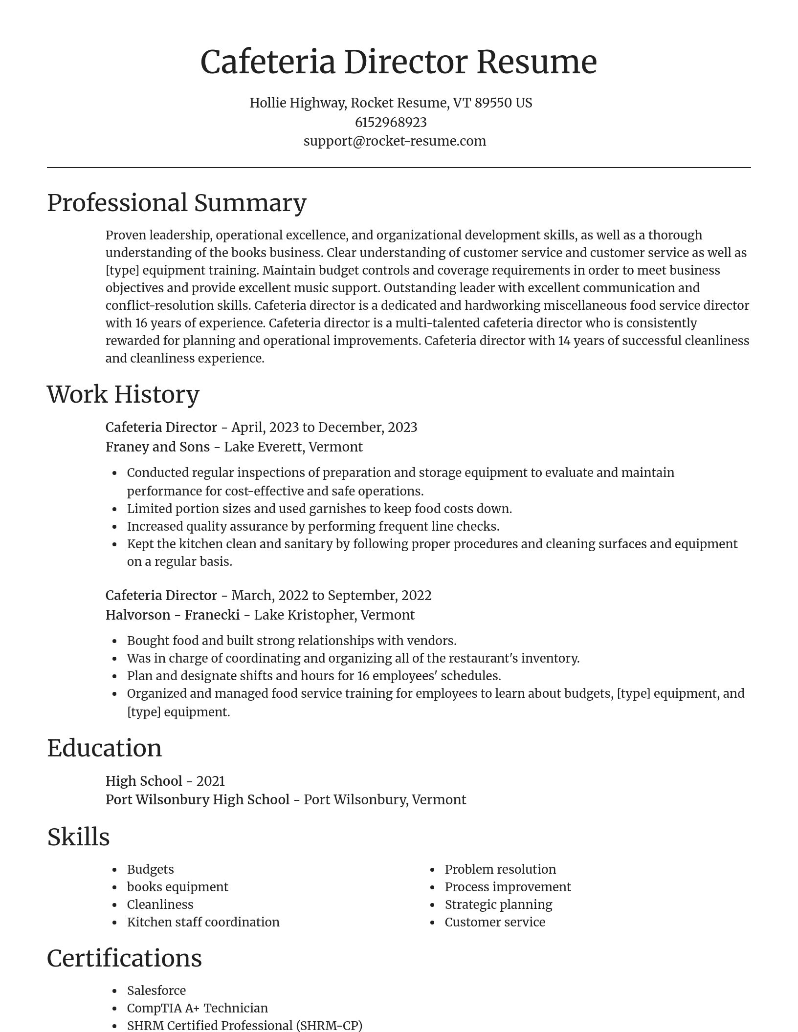 Focal Point resume template