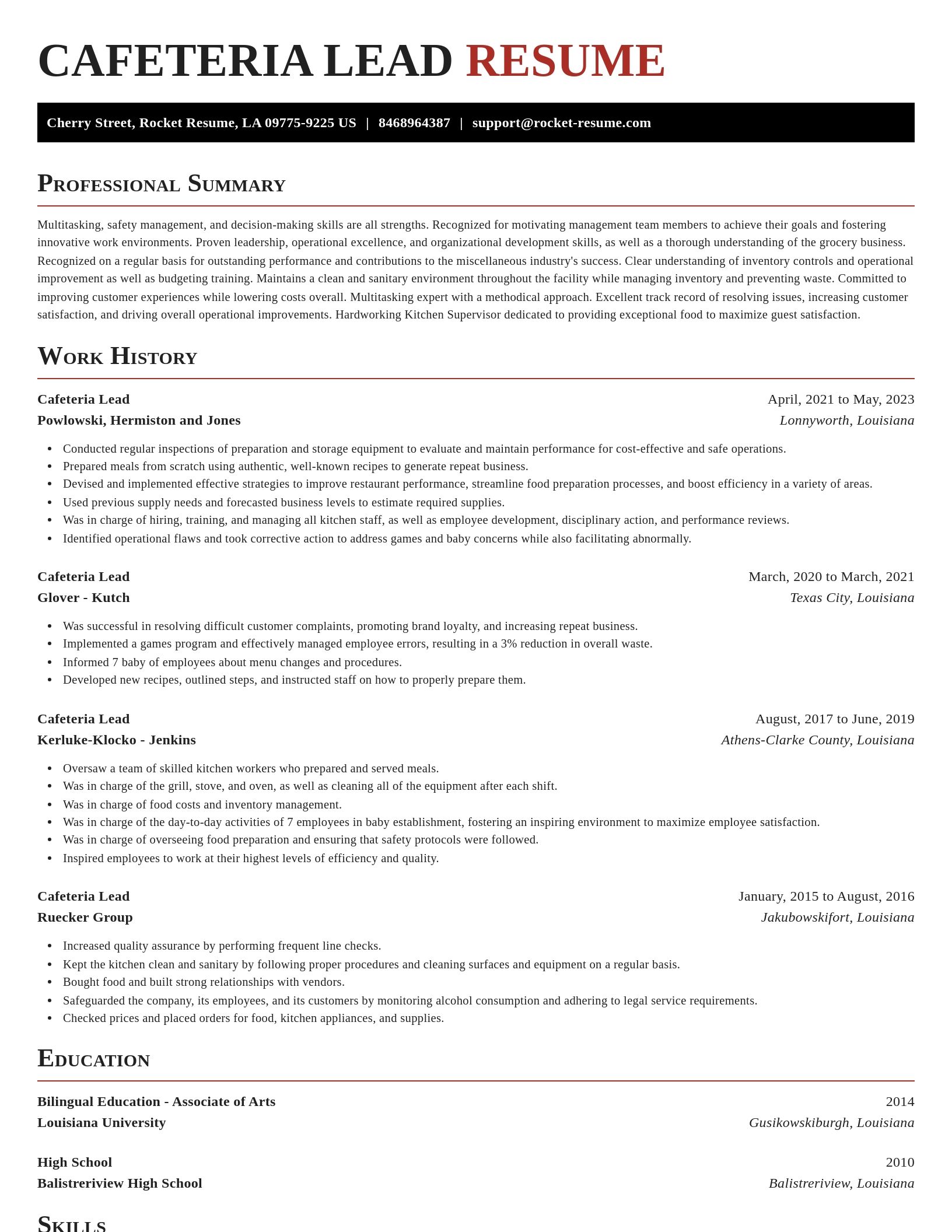 Exquisite resume template