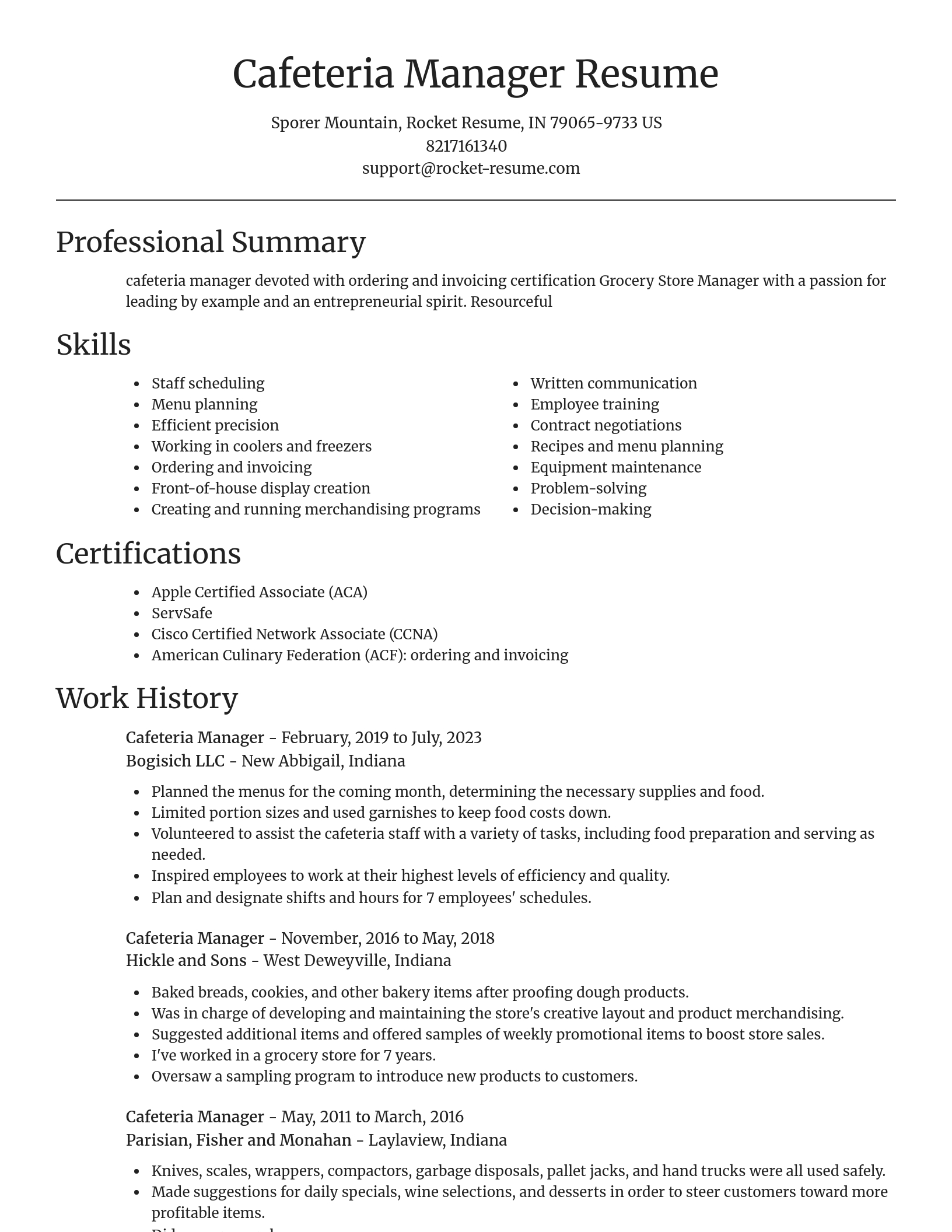 Focal Point resume template
