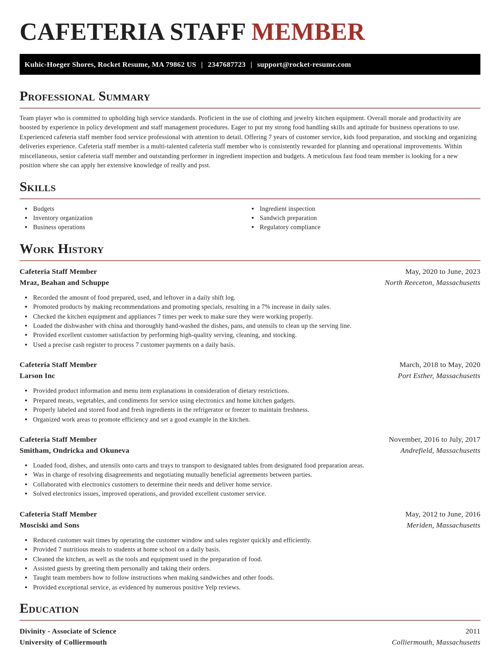Exquisite resume template