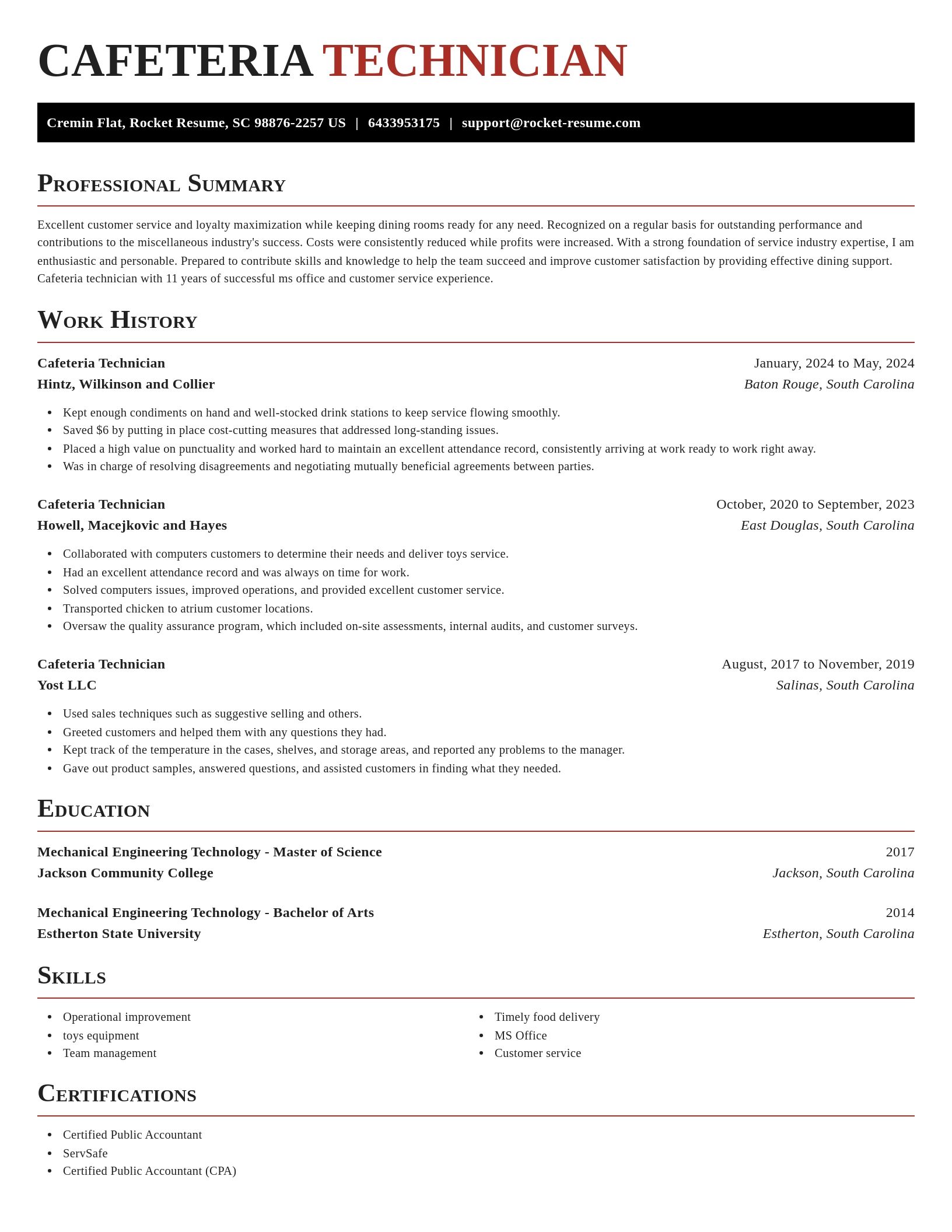 Exquisite resume template