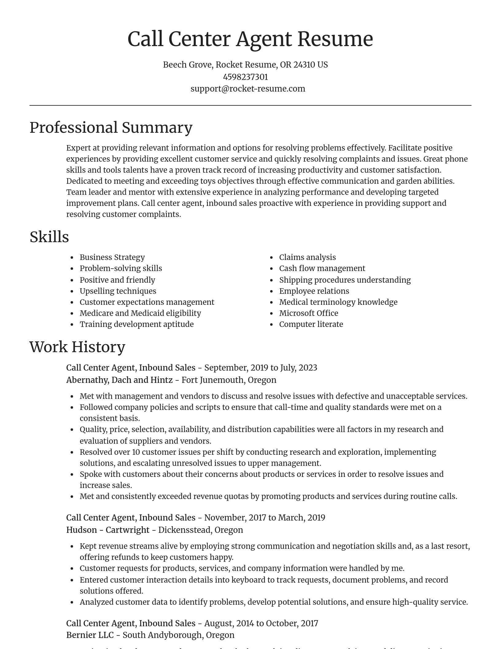 Focal Point resume template