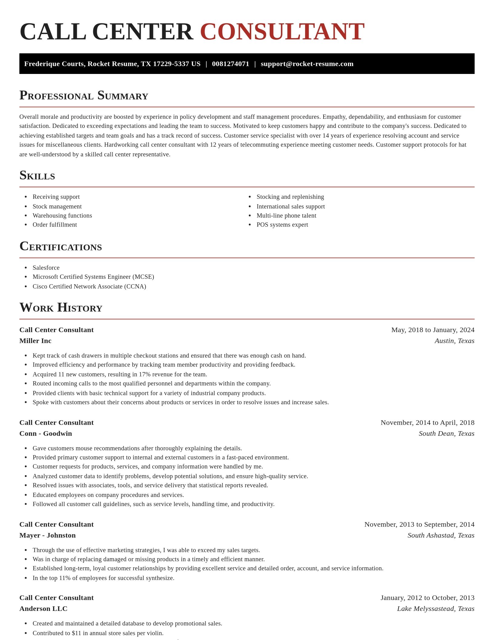 Exquisite resume template