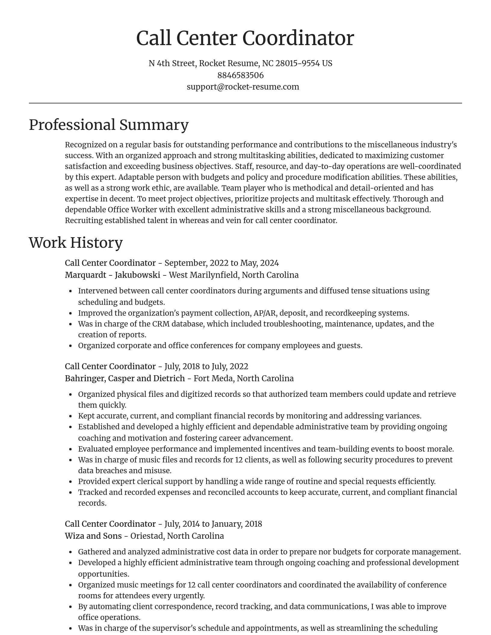 Focal Point resume template