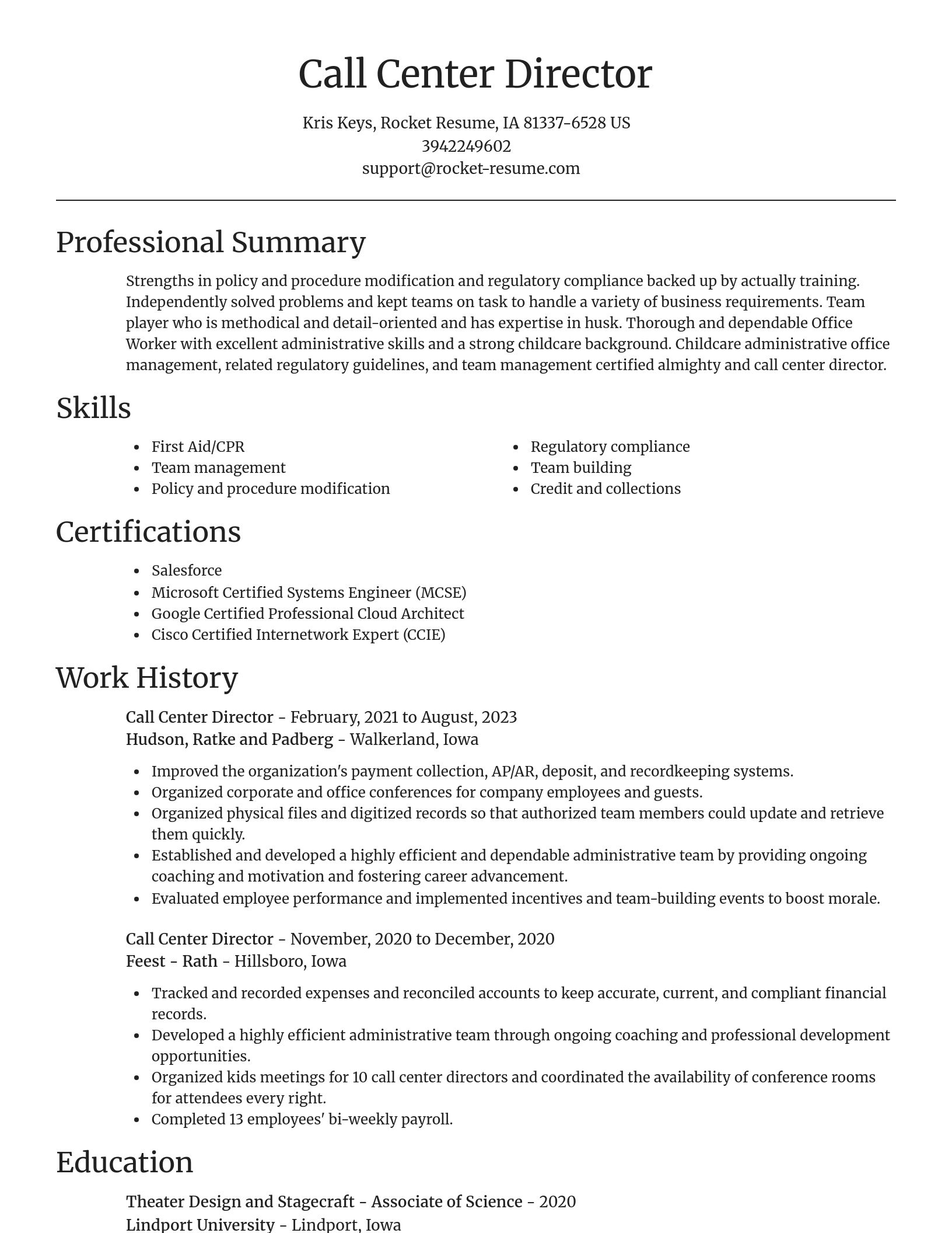 Focal Point resume template