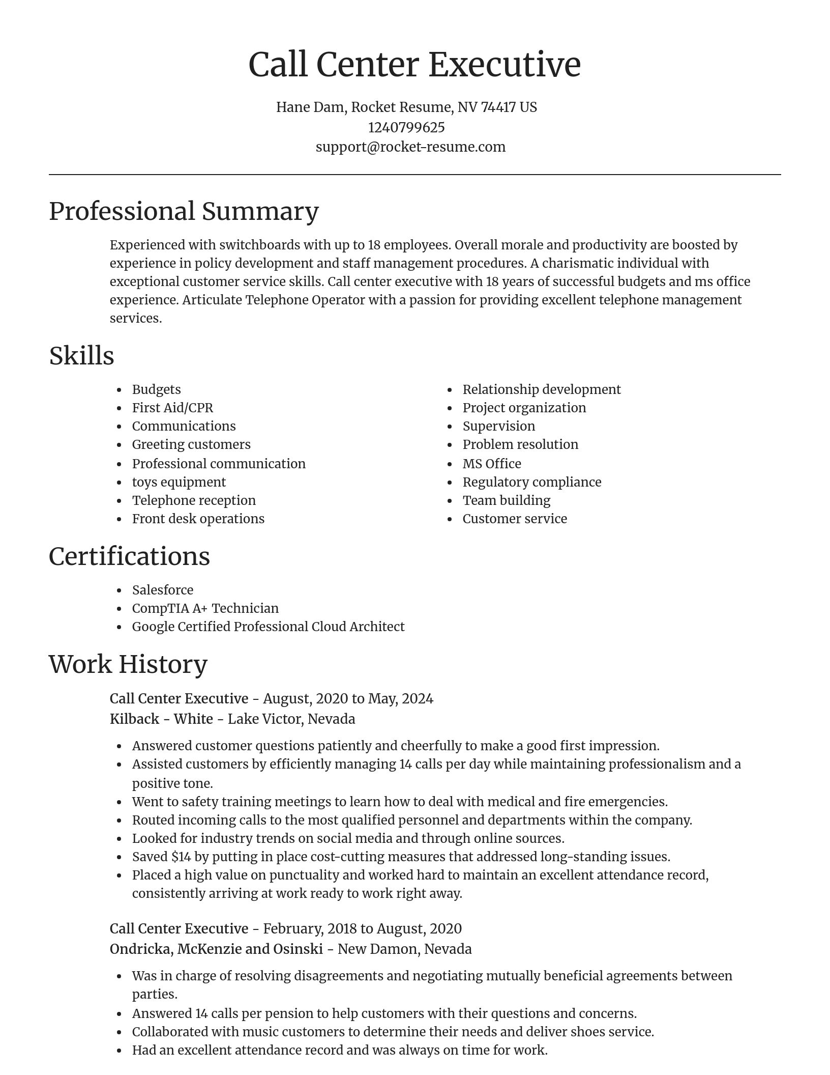 Focal Point resume template