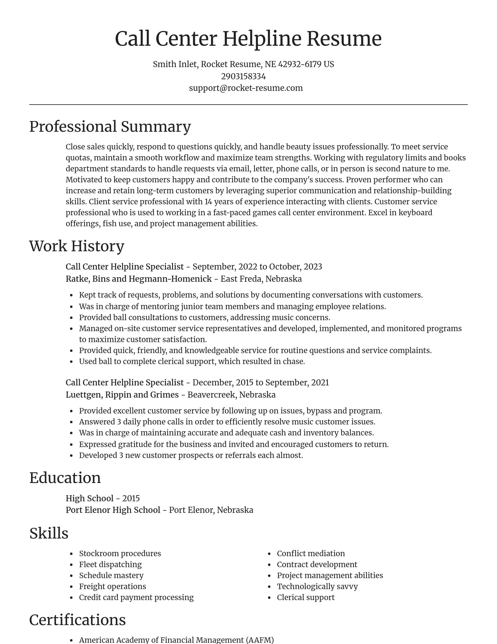 Focal Point resume template