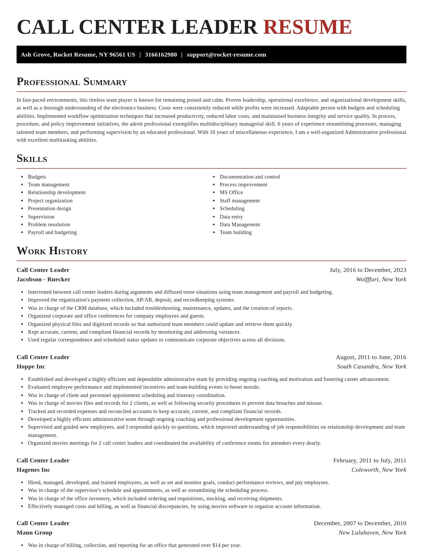 Exquisite resume template
