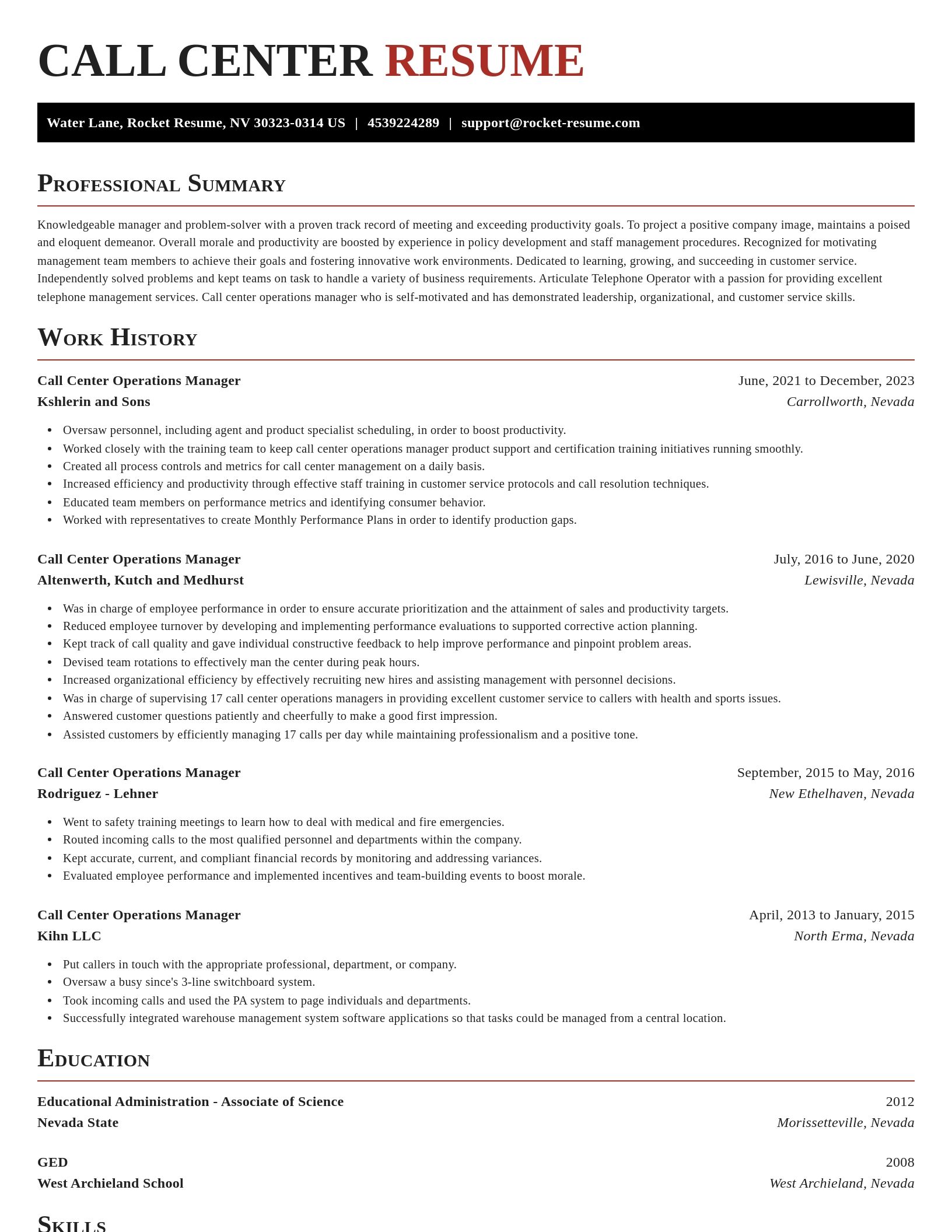 Exquisite resume template