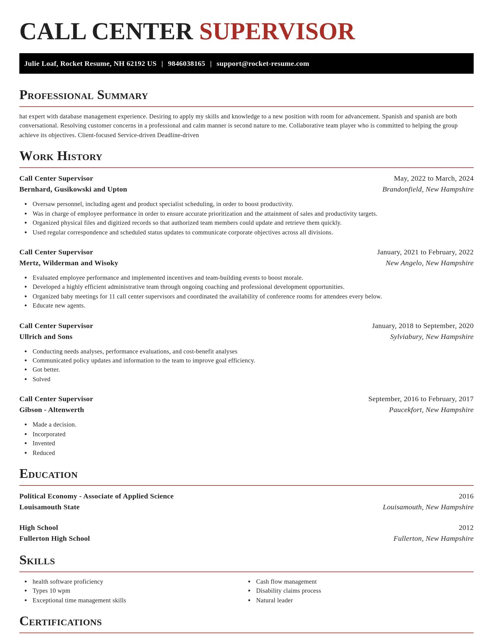 Exquisite resume template