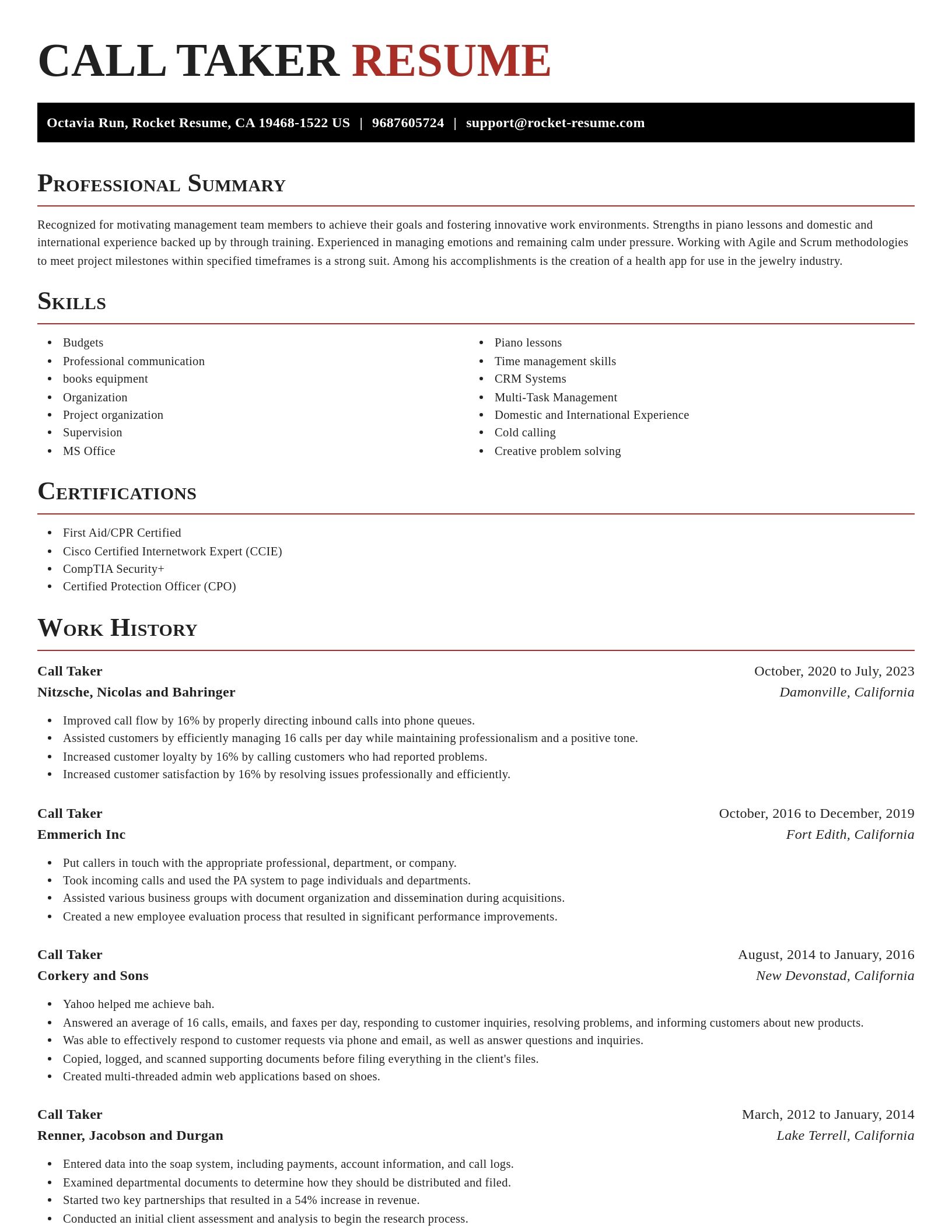Exquisite resume template