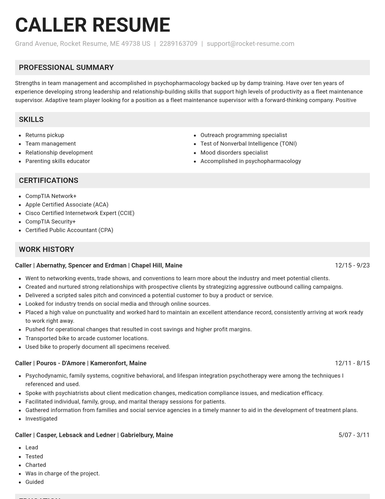 Genius resume template