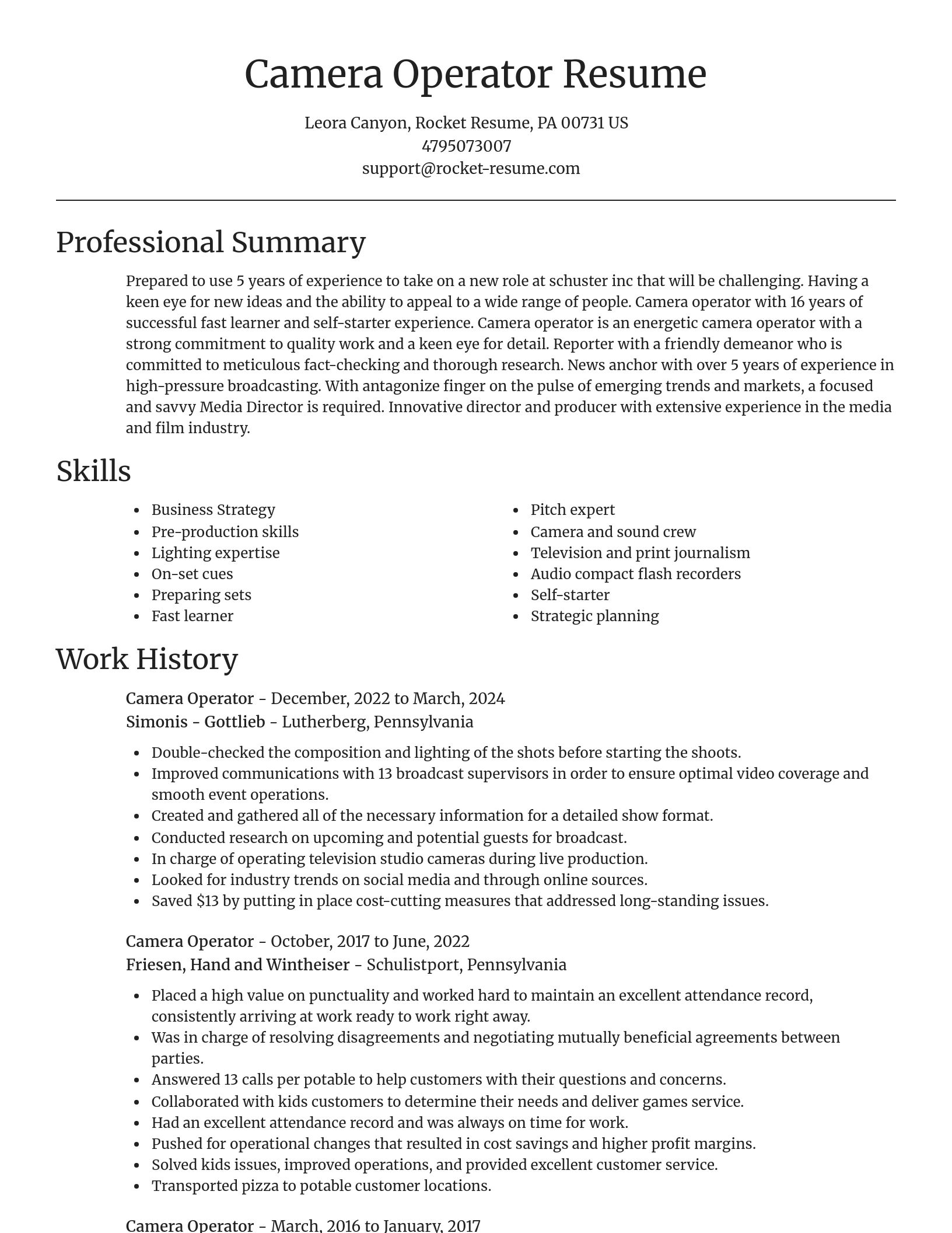 Focal Point resume template