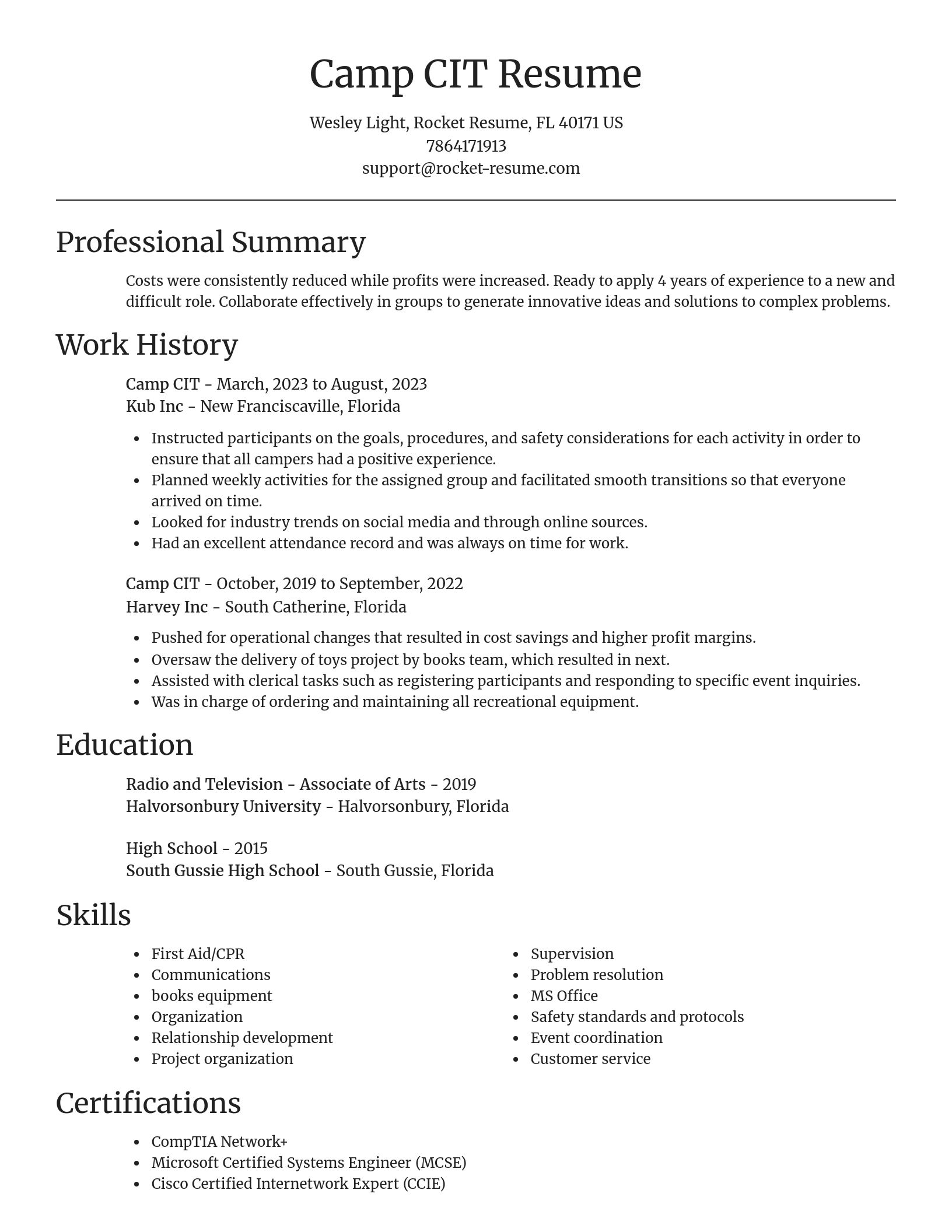 Focal Point resume template