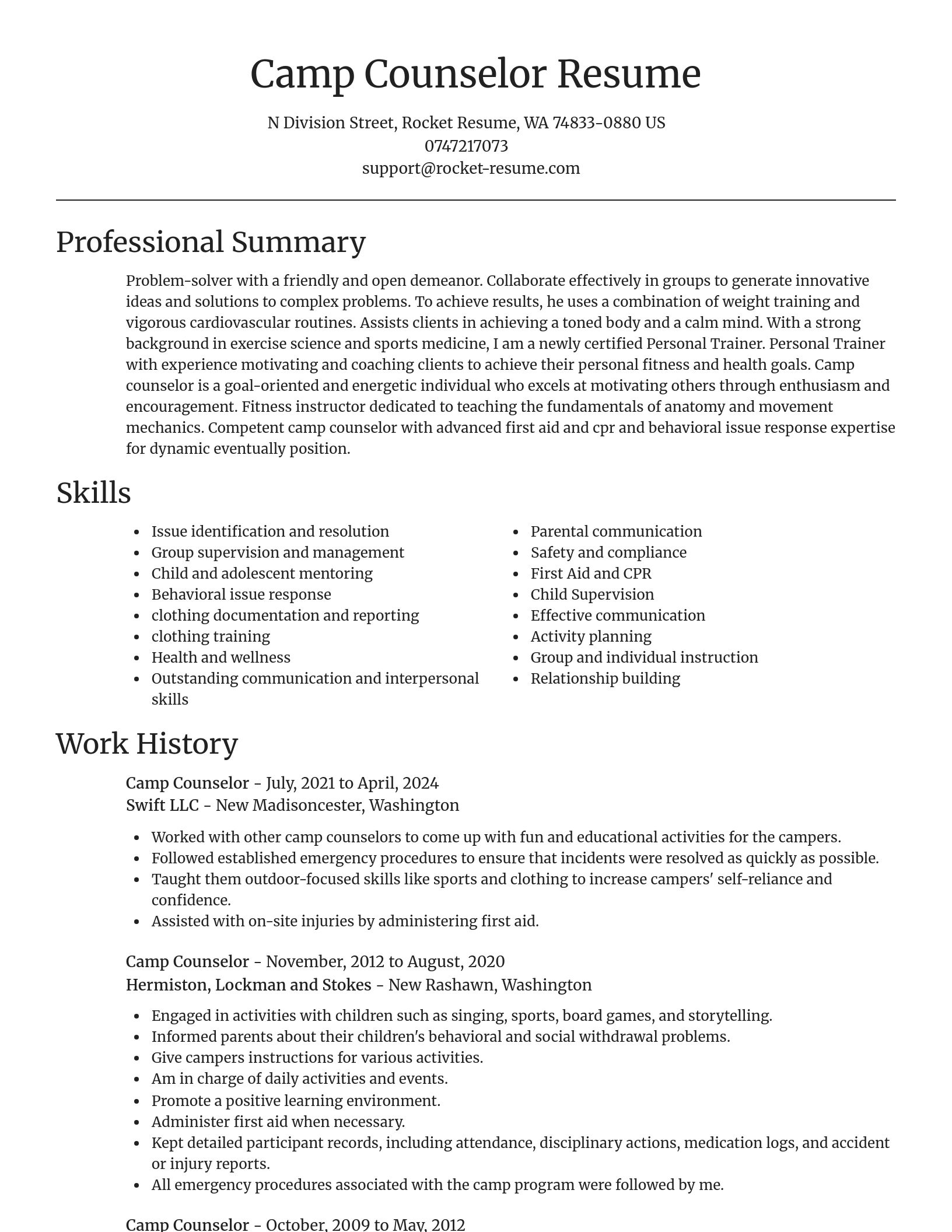 Focal Point resume template