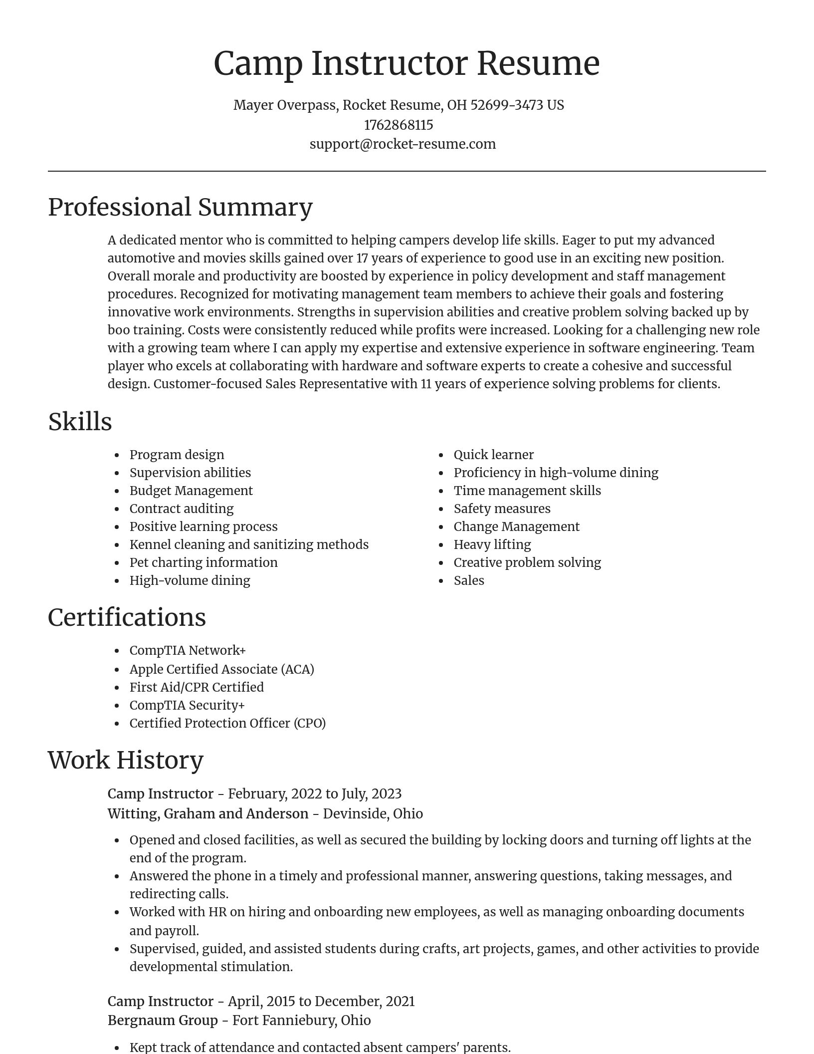 Focal Point resume template
