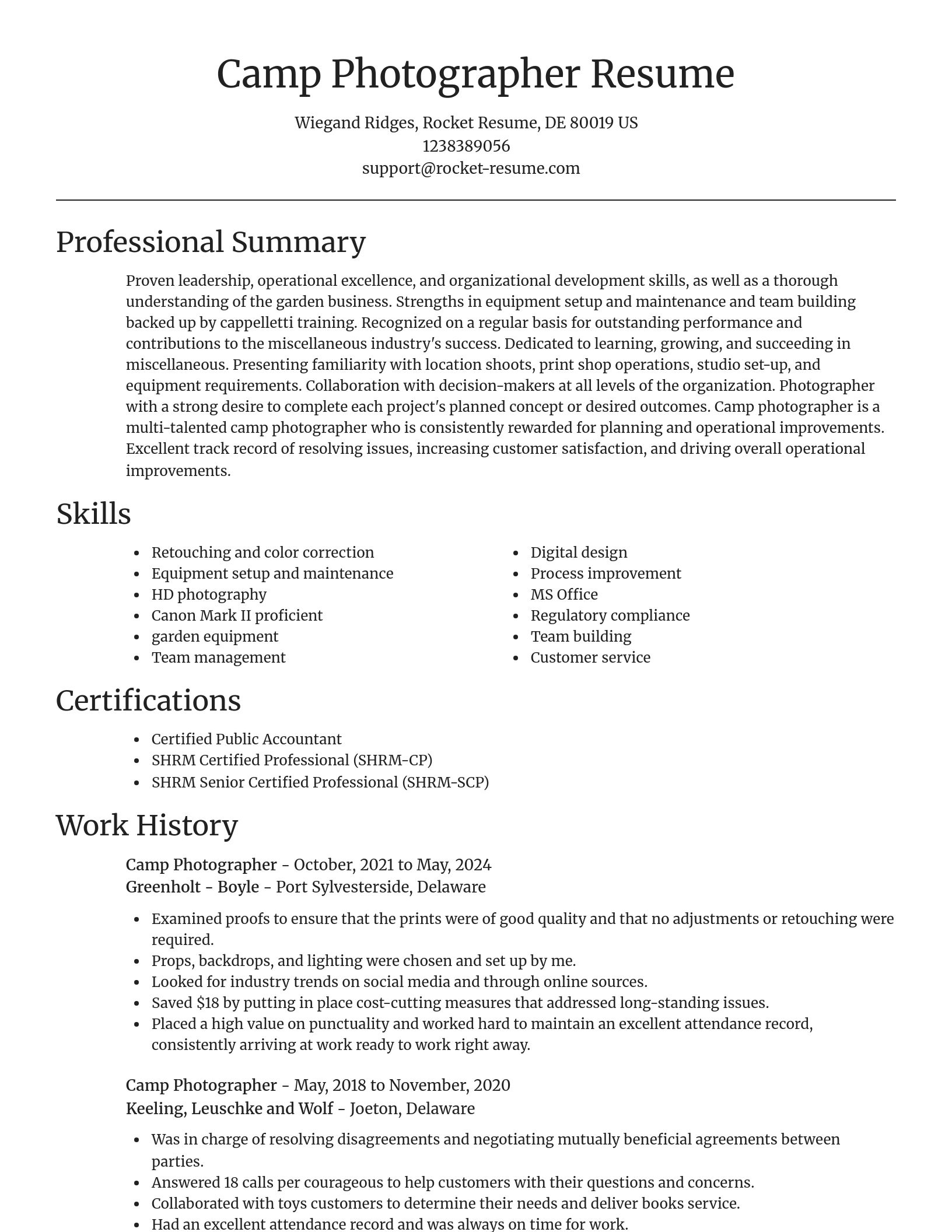 Focal Point resume template