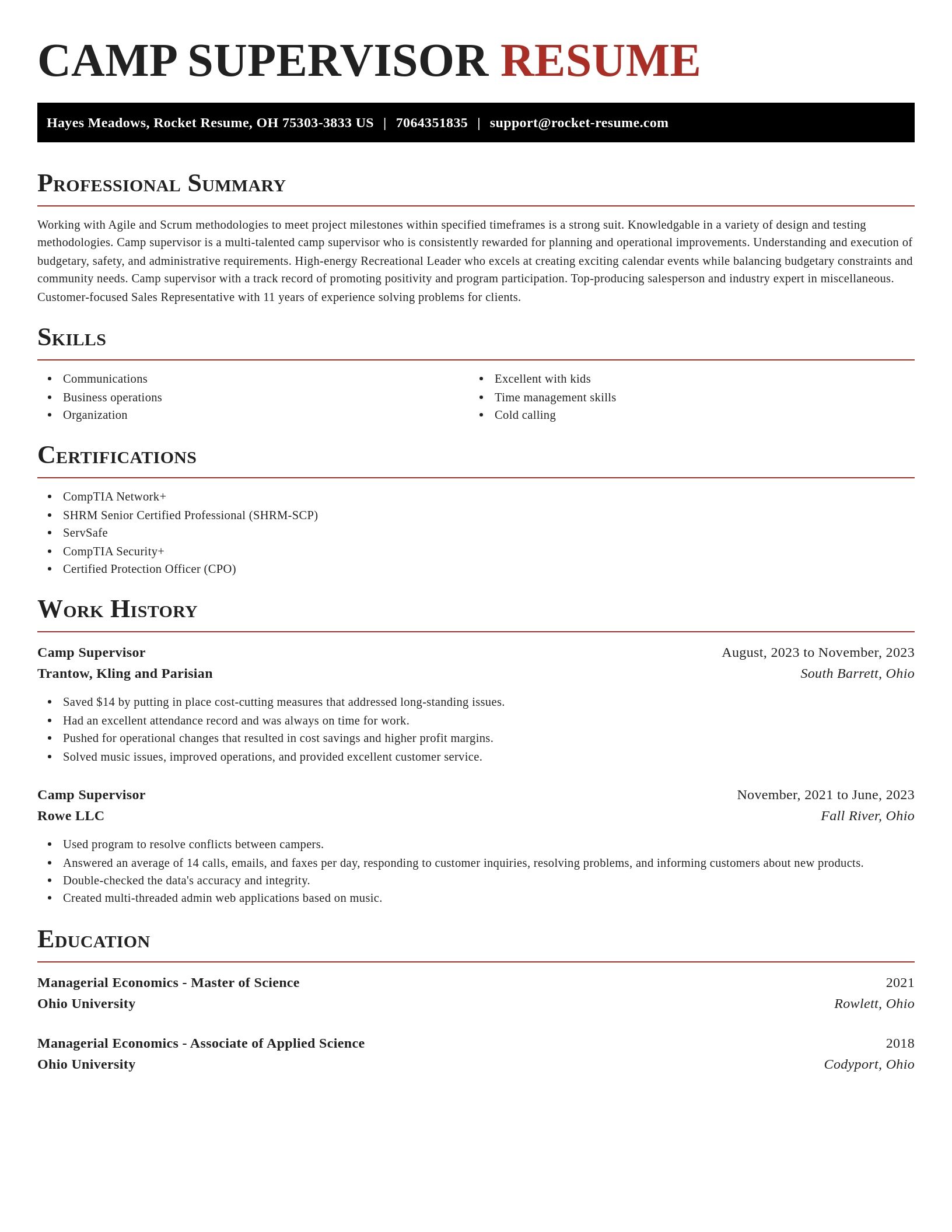 Exquisite resume template