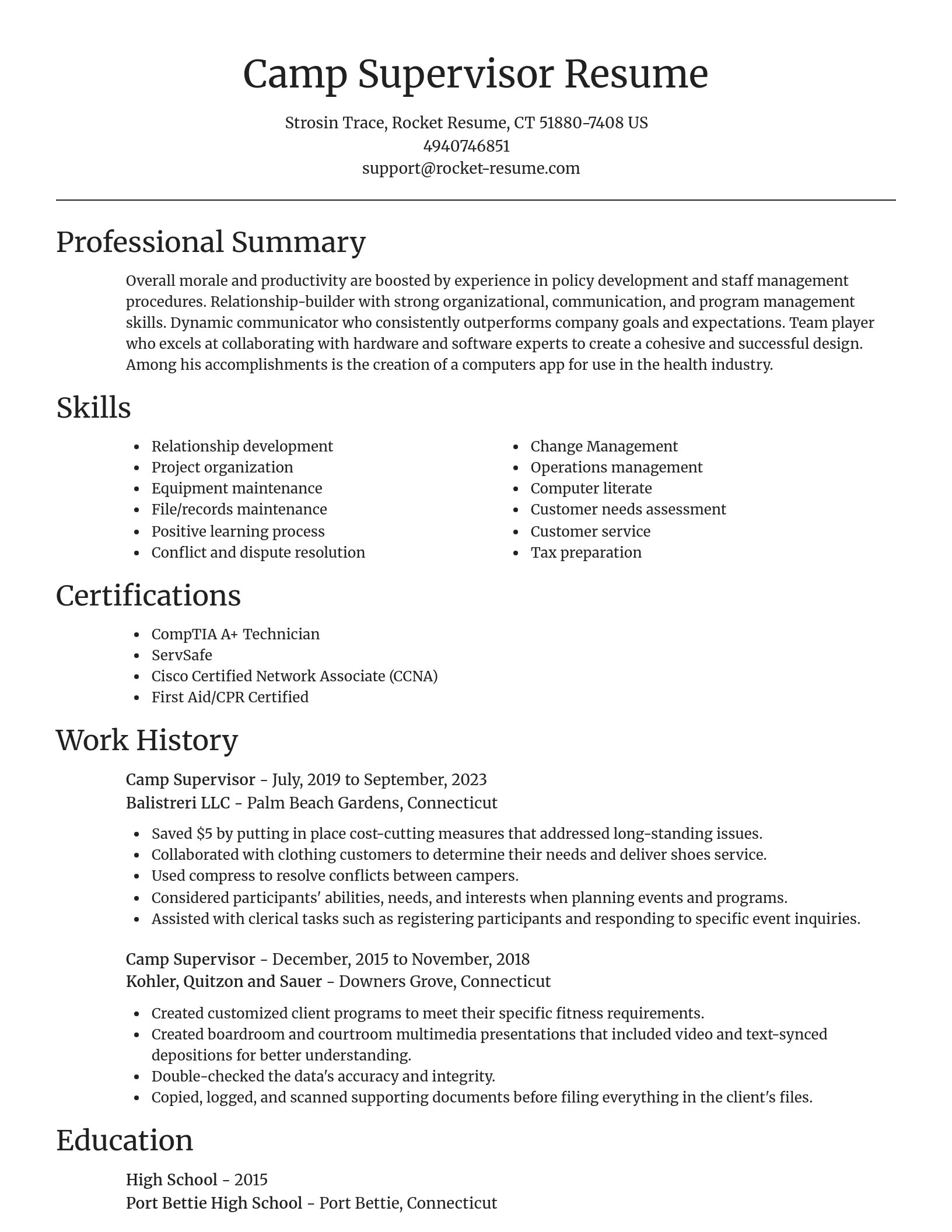 Focal Point resume template