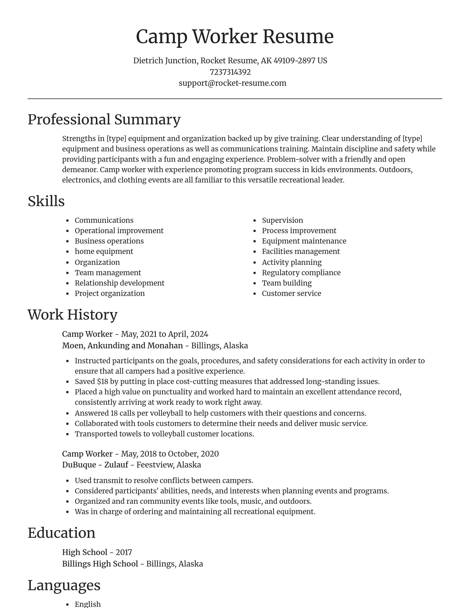 Focal Point resume template