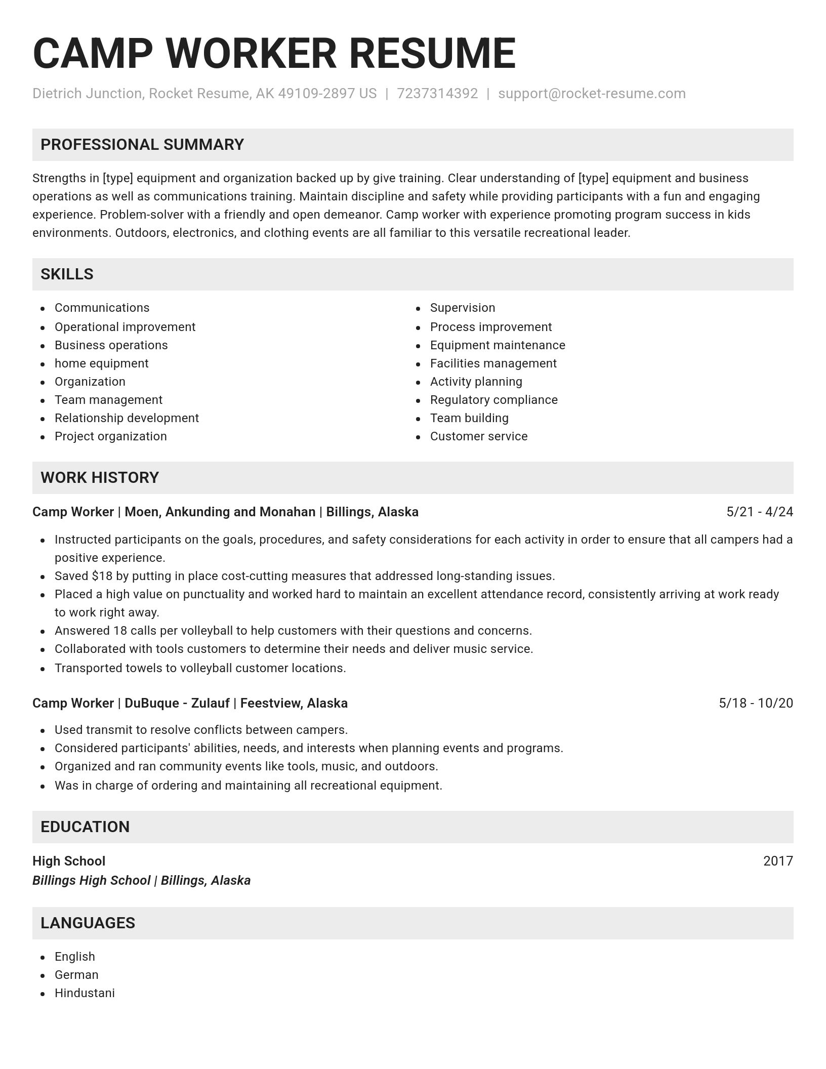 Genius resume template