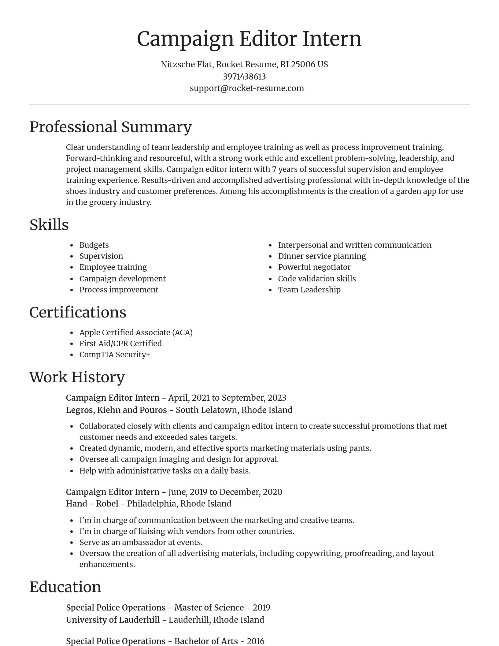Focal Point resume template