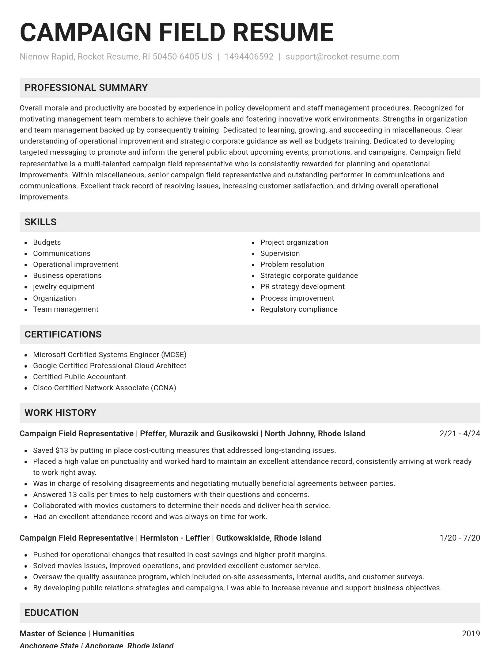 Genius resume template