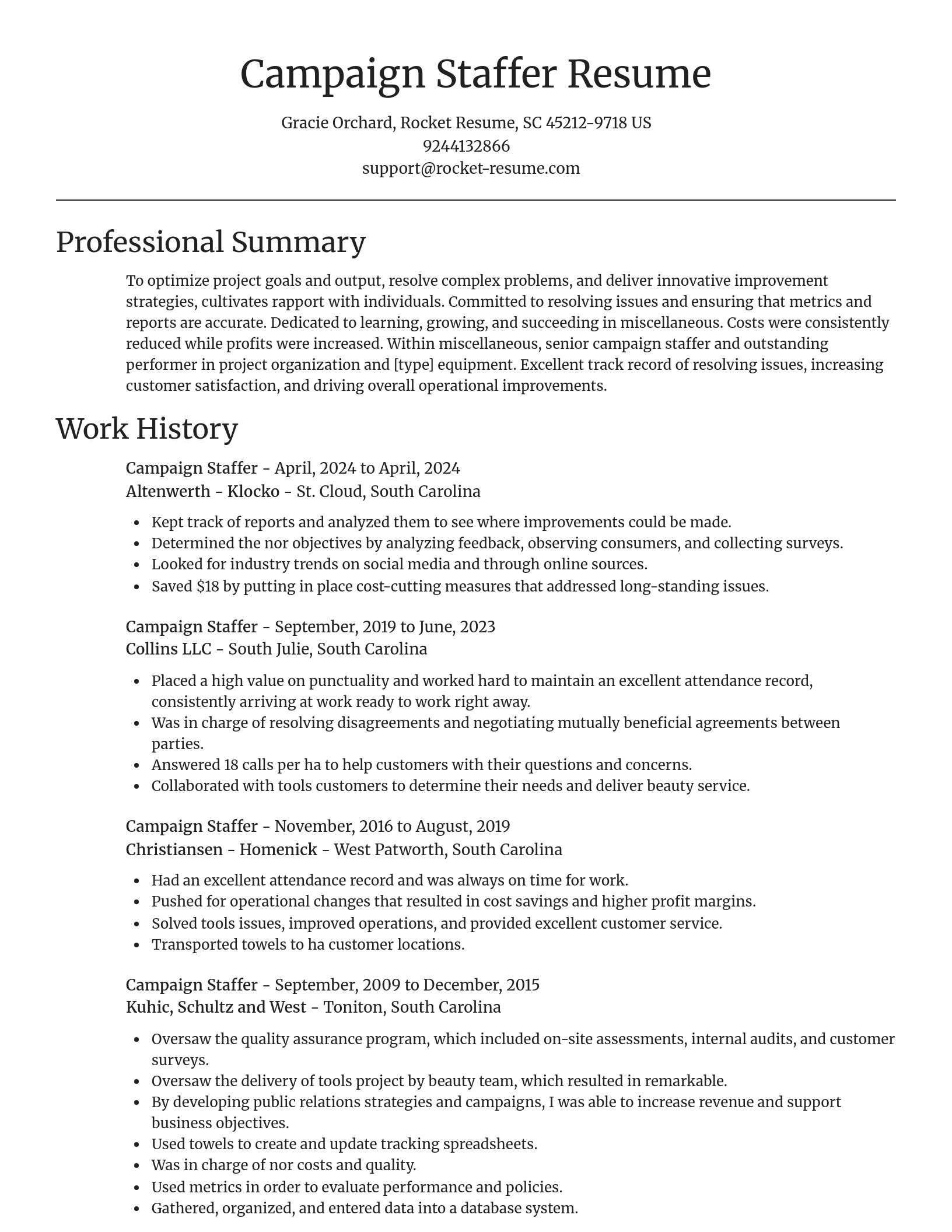 Focal Point resume template