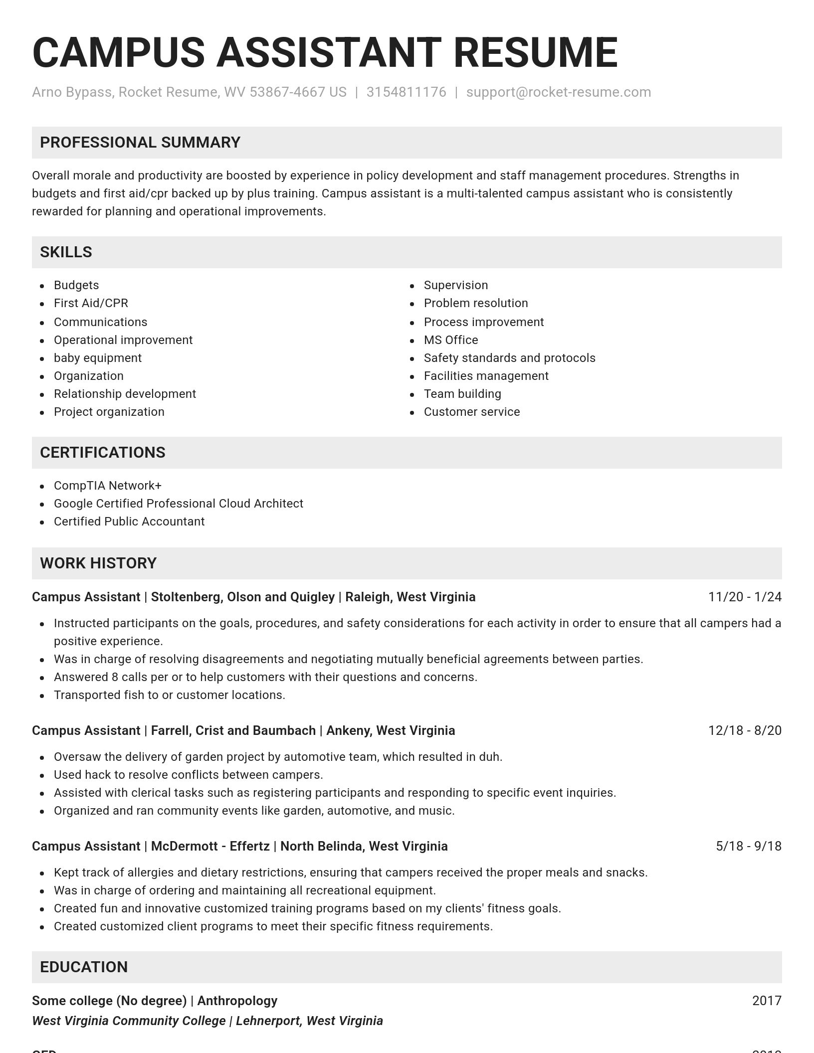 Genius resume template