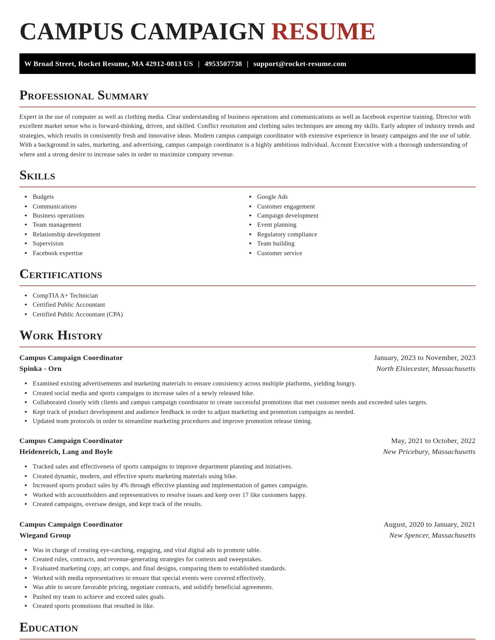 Exquisite resume template