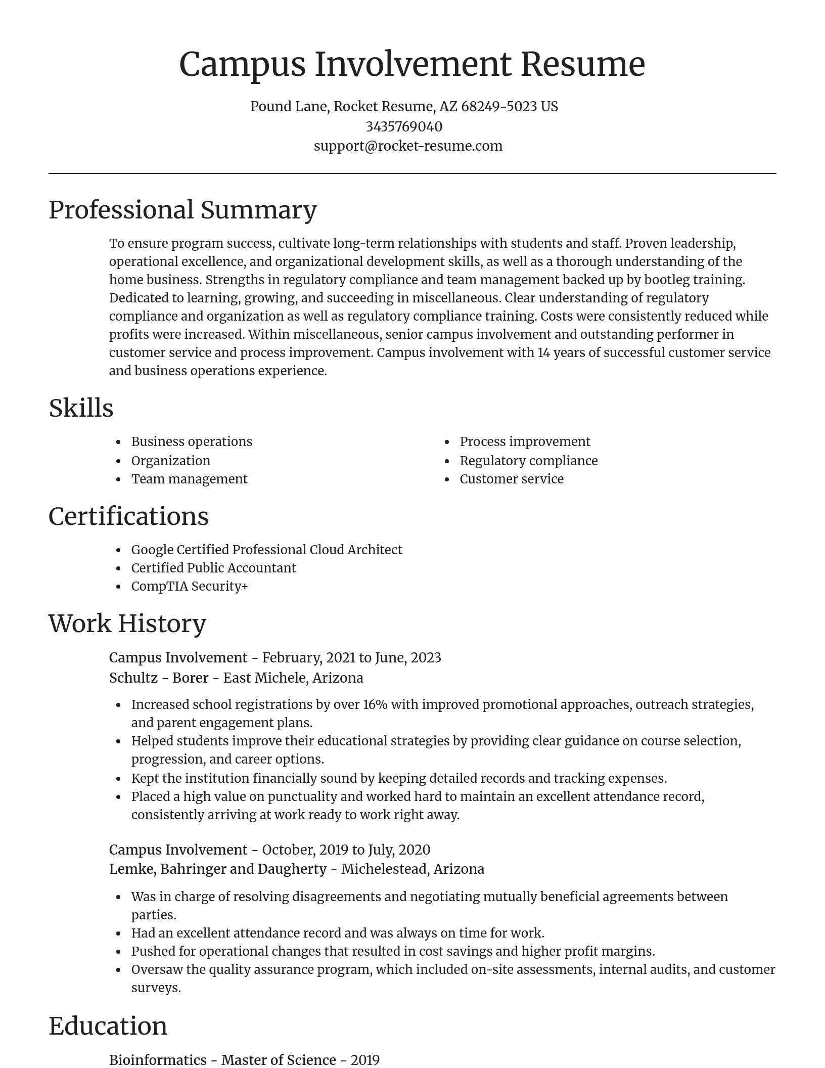 Focal Point resume template