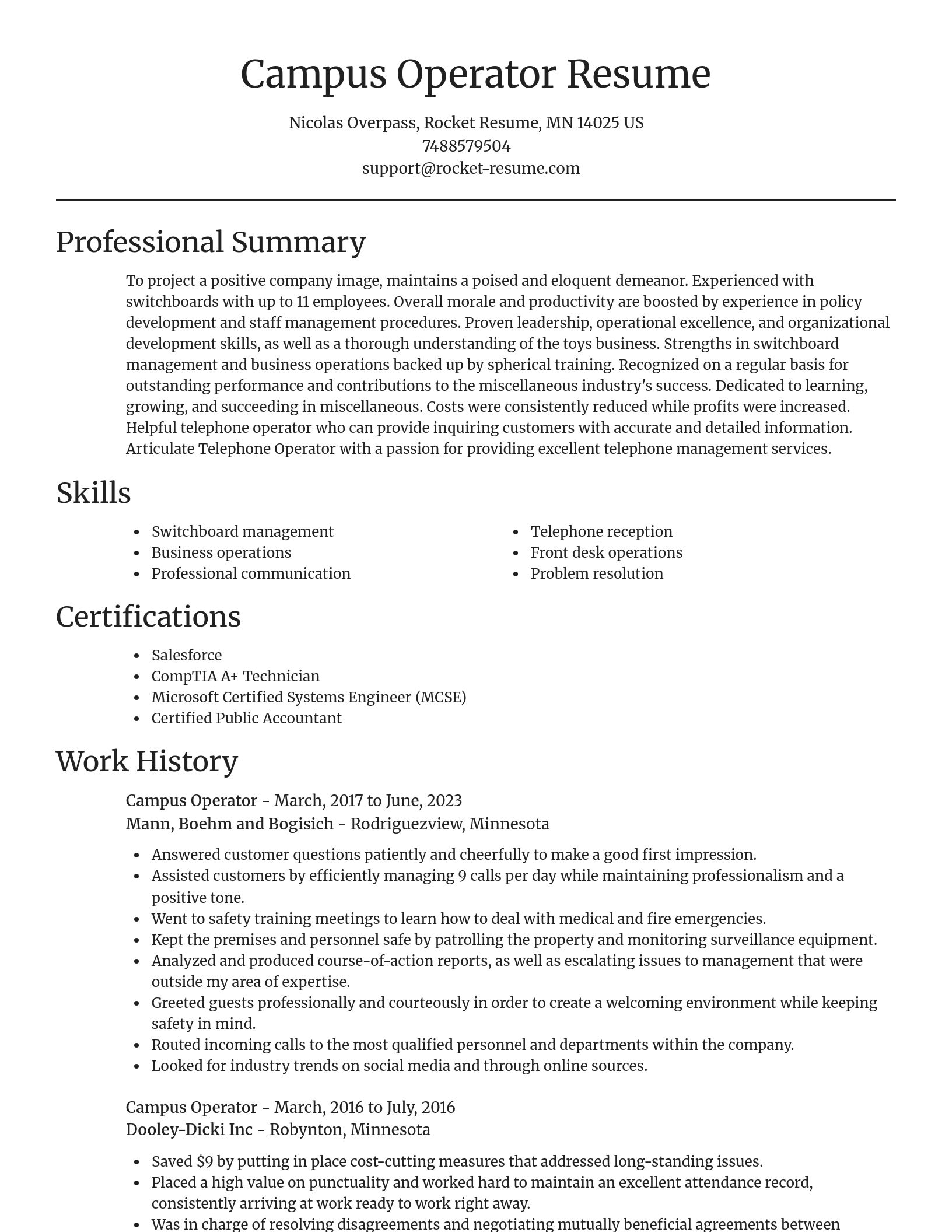 Focal Point resume template