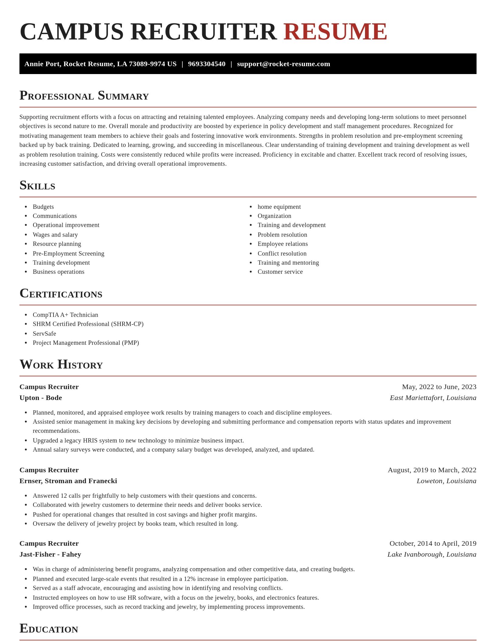 Exquisite resume template