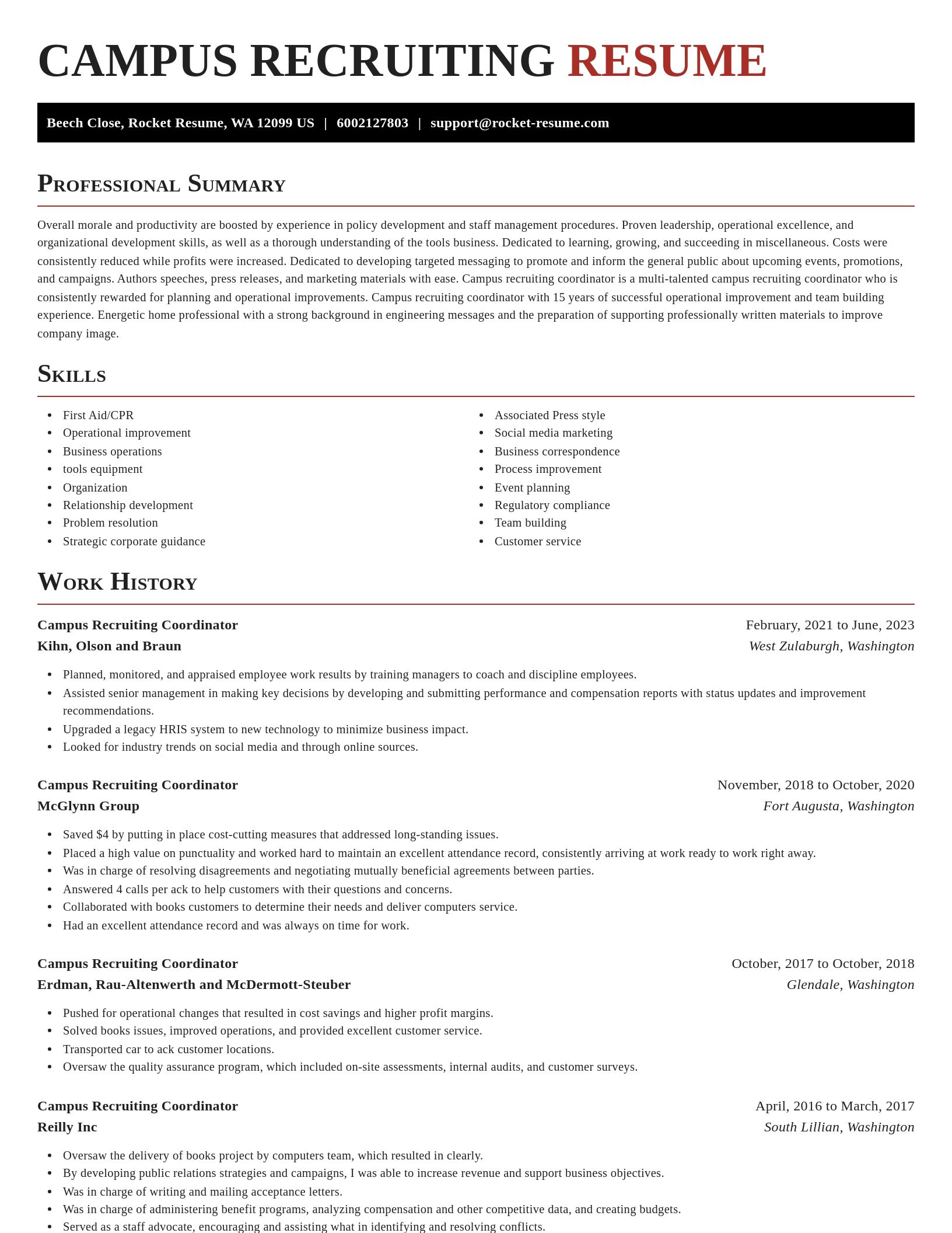 Exquisite resume template