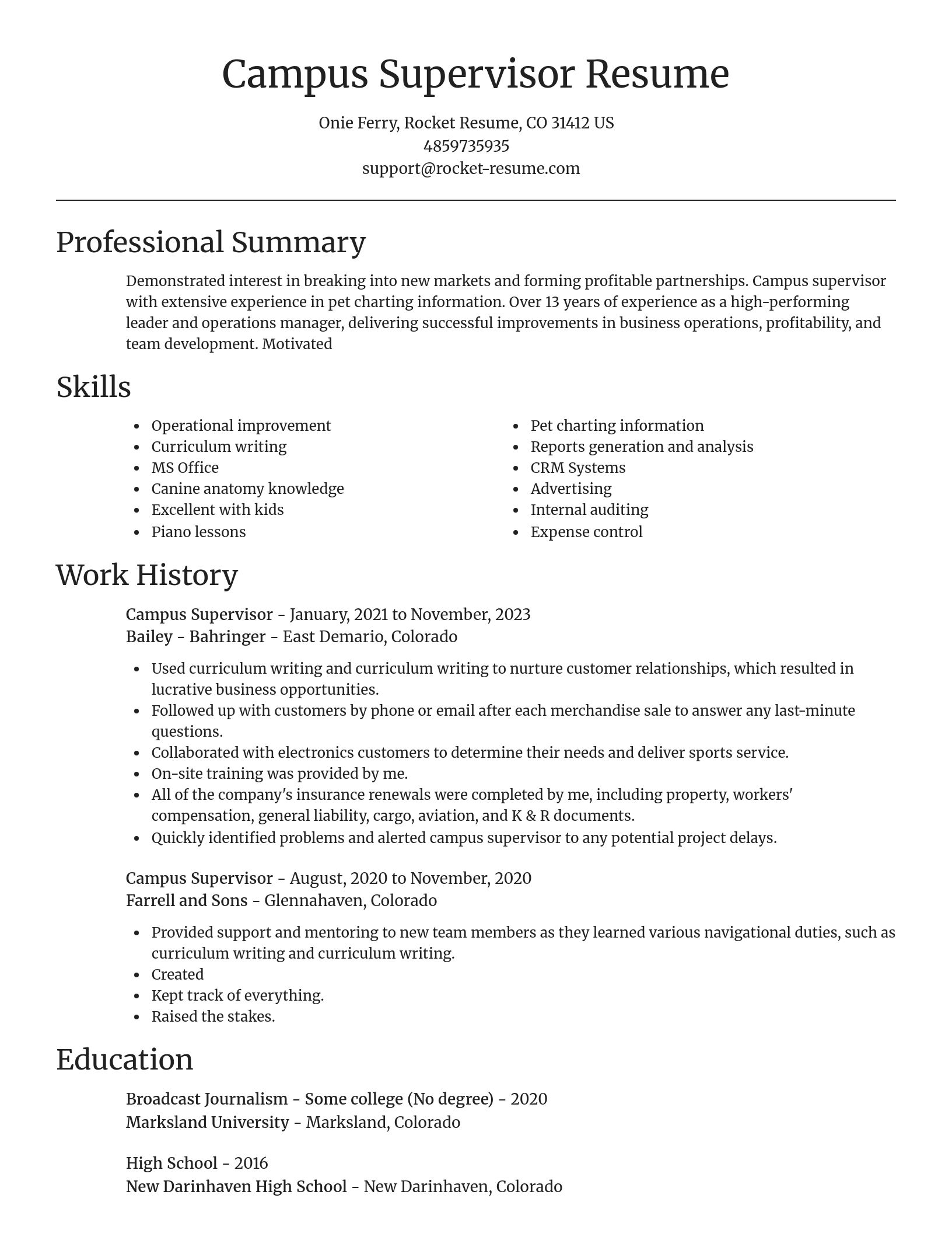 Focal Point resume template