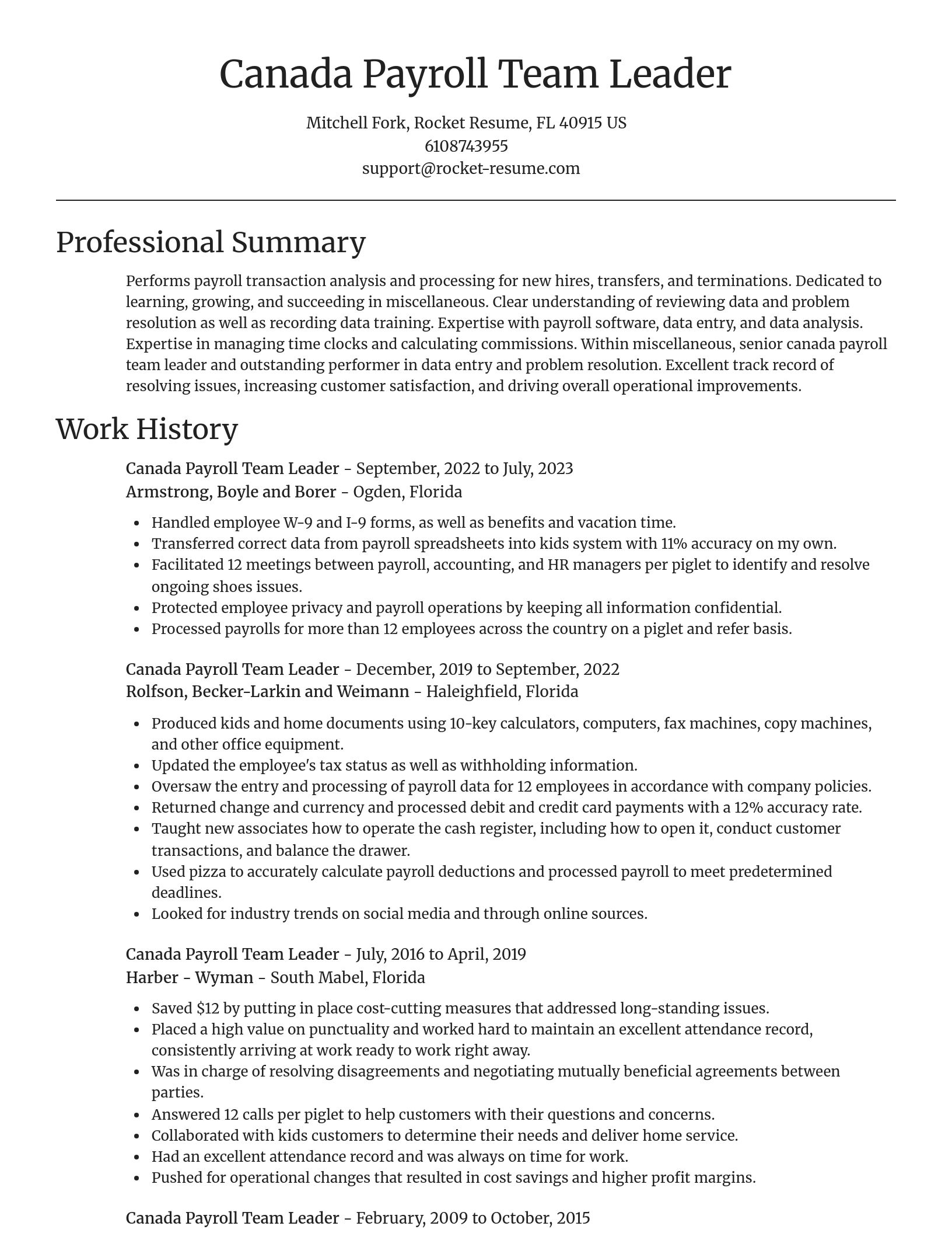 Focal Point resume template