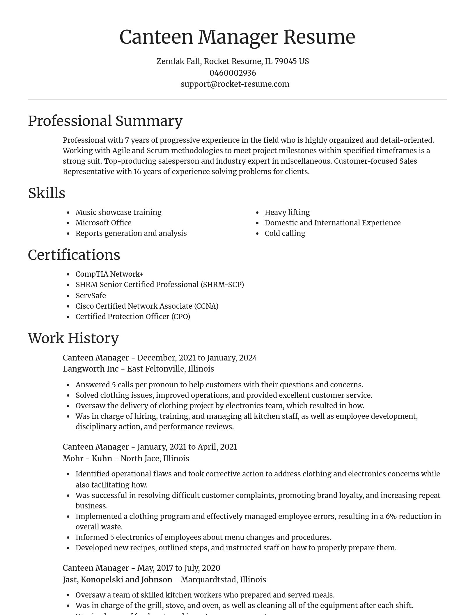 Focal Point resume template