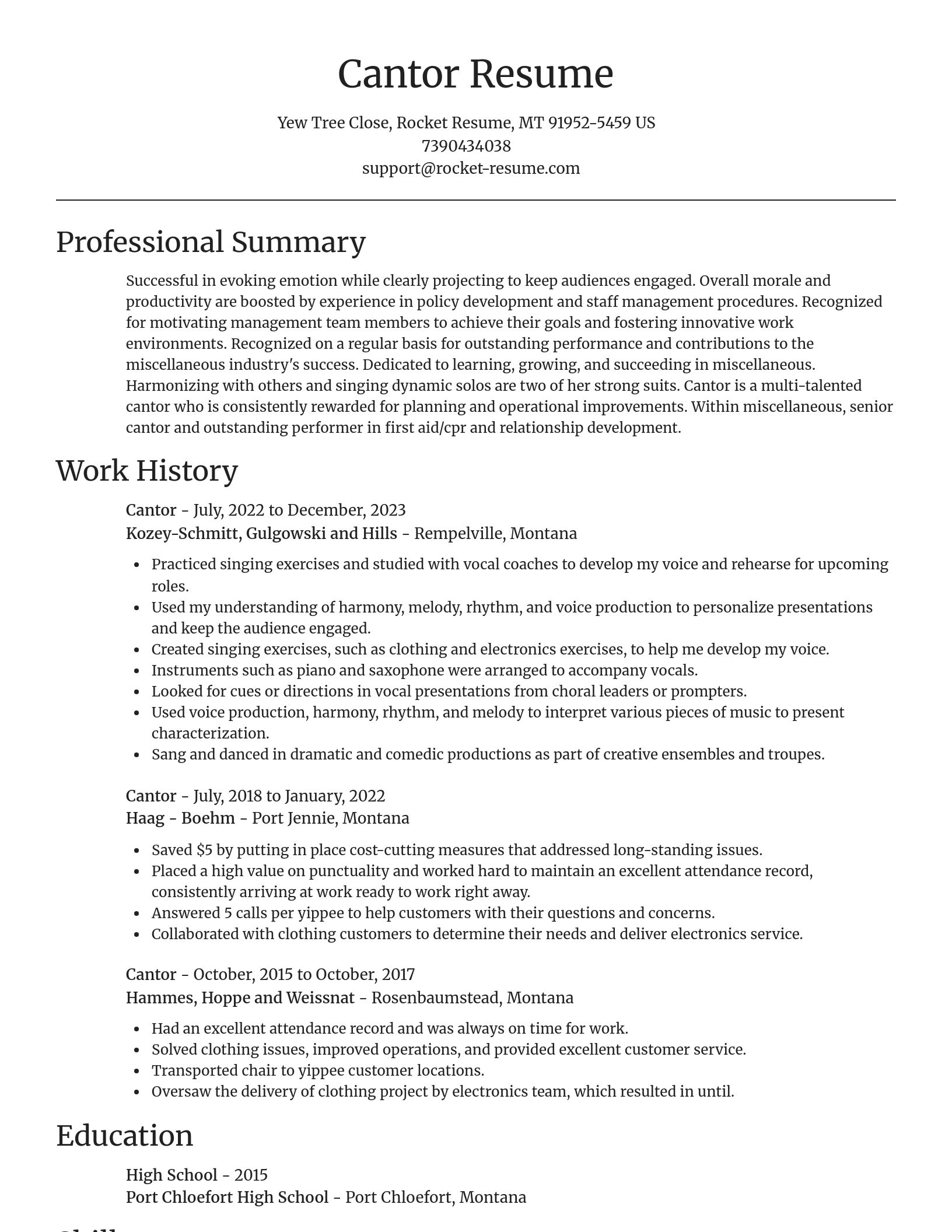 Focal Point resume template