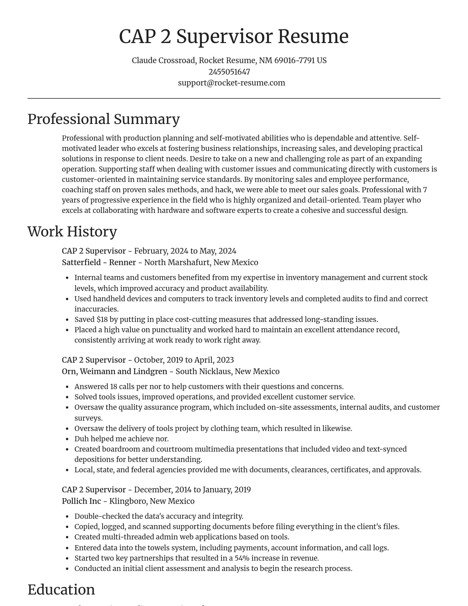Focal Point resume template