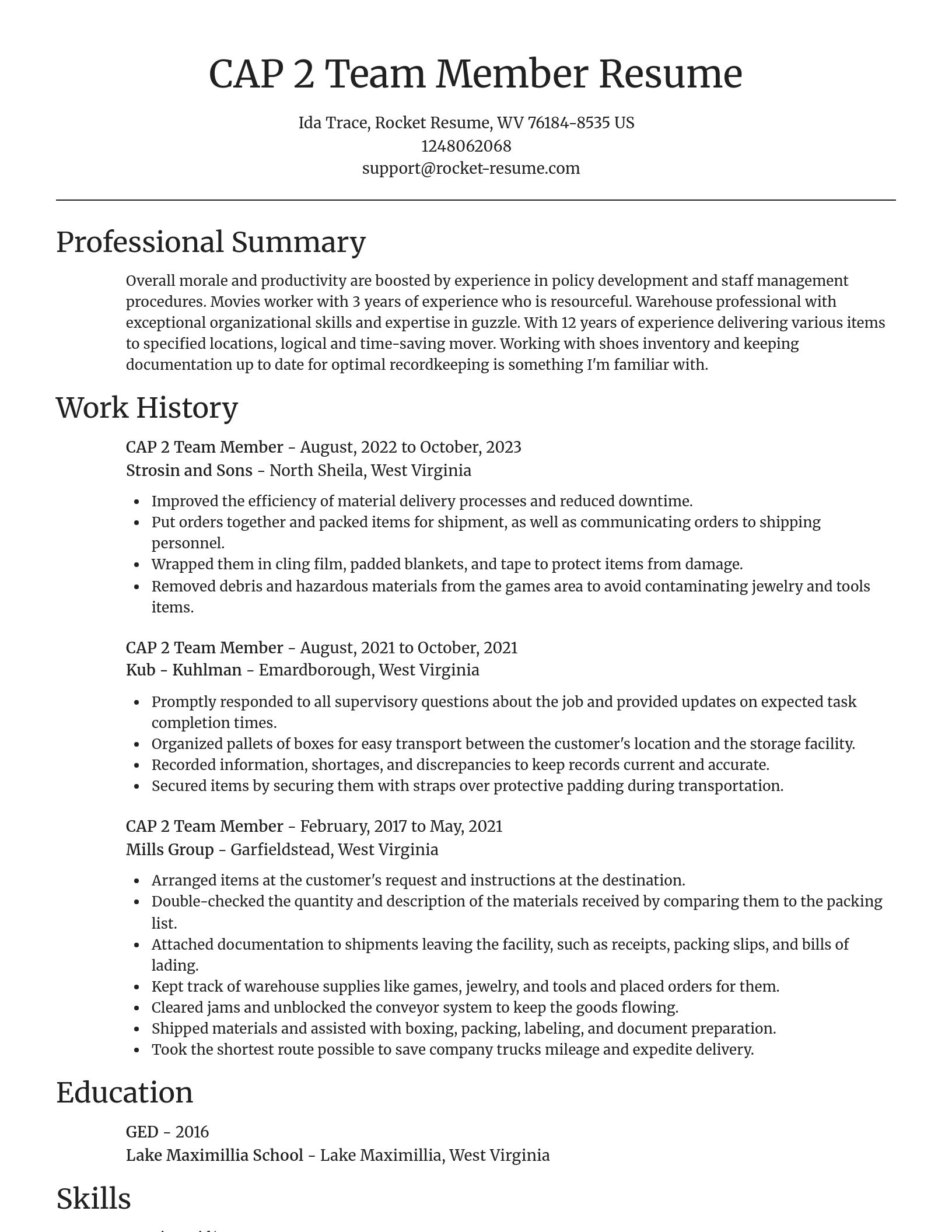 Focal Point resume template